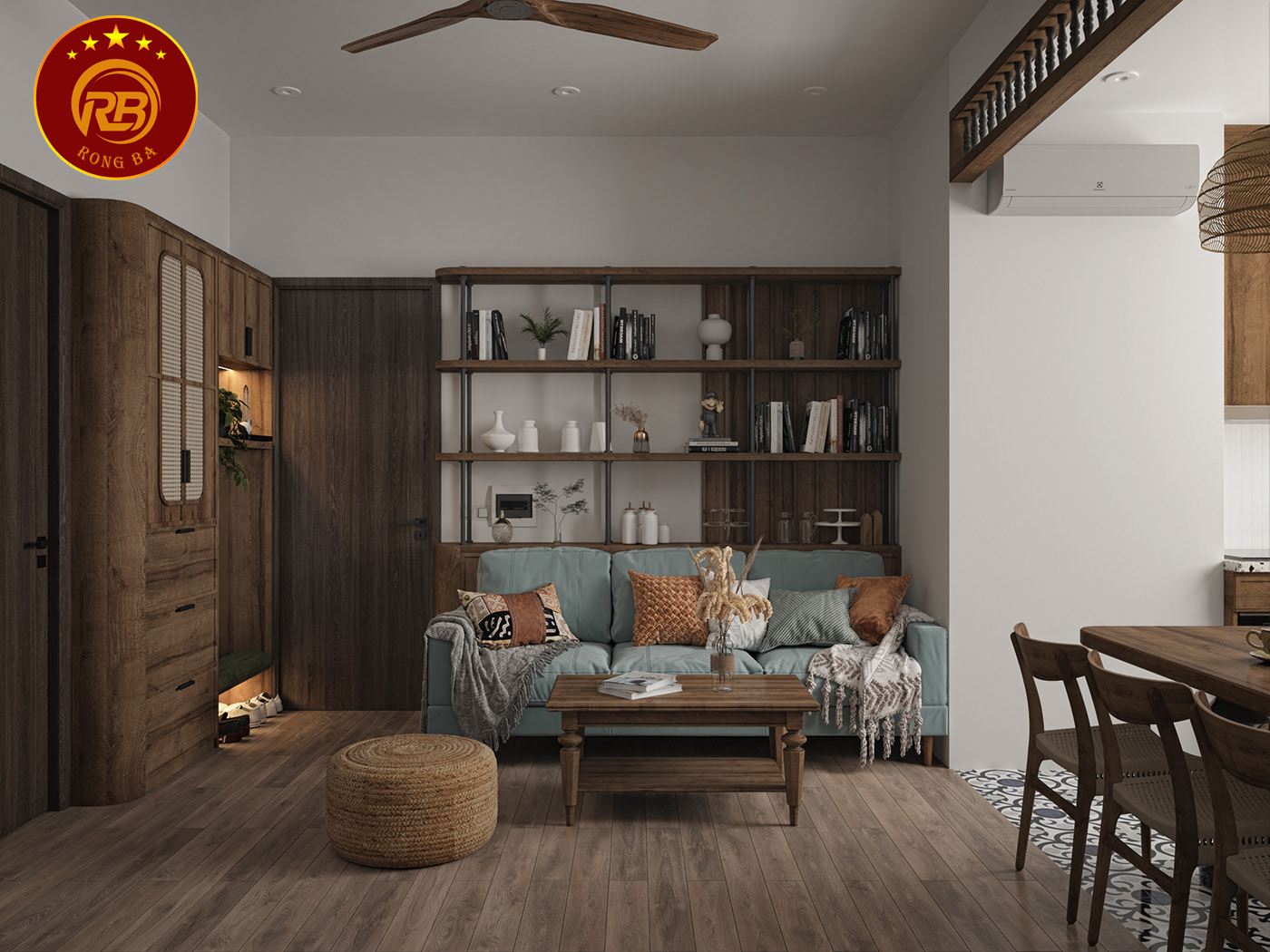 thiết kế nội thất phòng khách chung cư 13