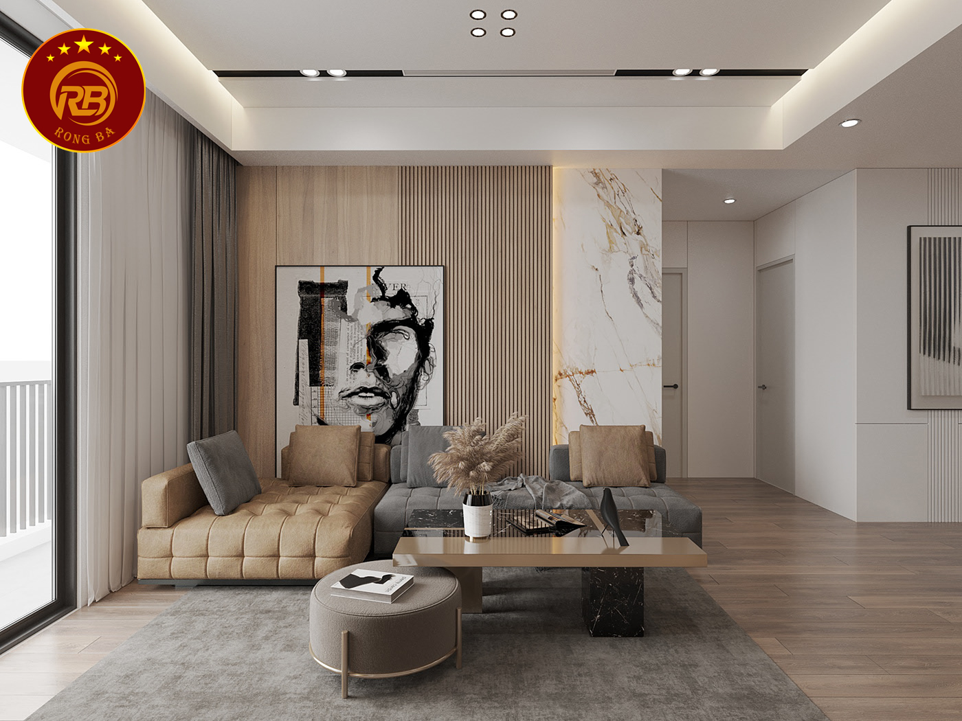 thiết kế nội thất phòng khách chung cư 5