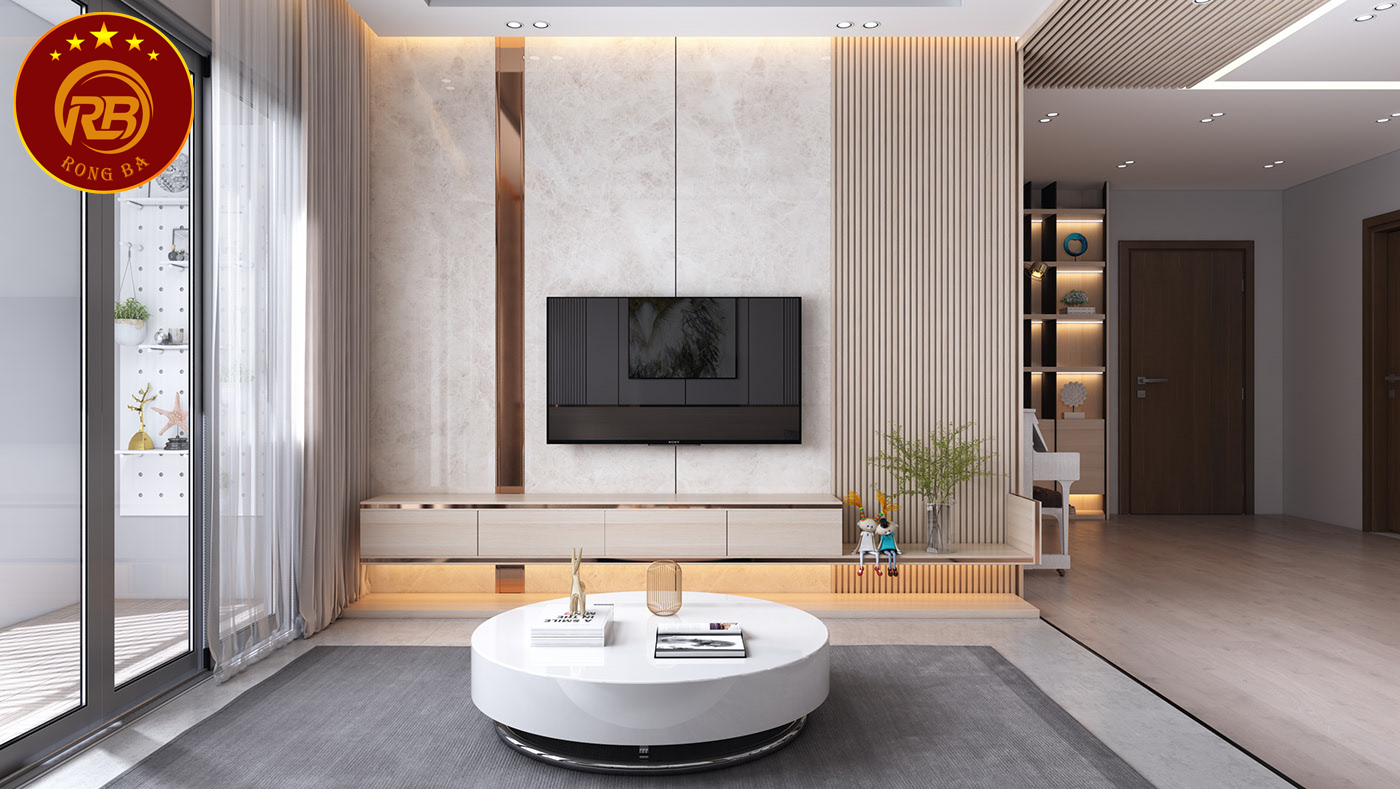thiết kế nội thất phòng khách chung cư 6
