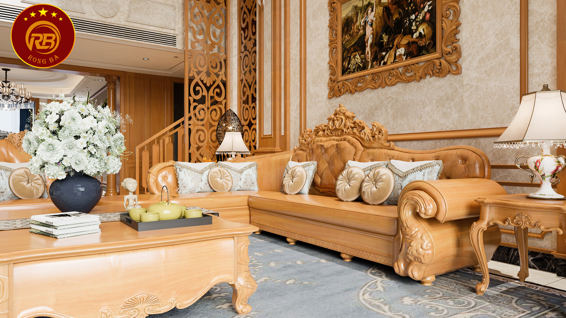 thiết kế nội thất biệt thự cổ điển 3