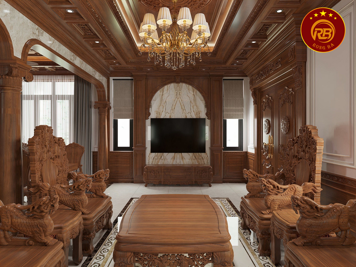 bàn ghế gỗ óc chó 112