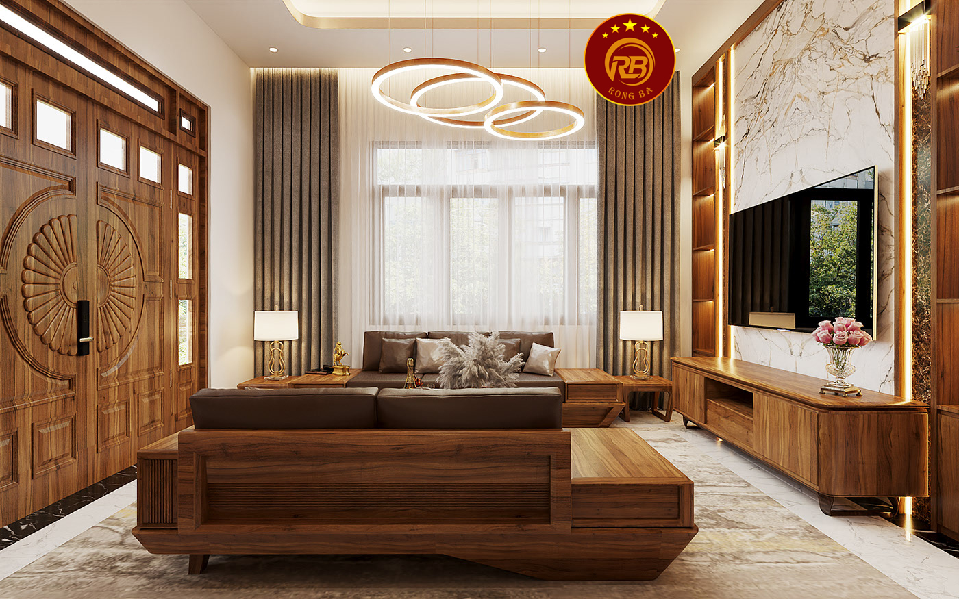 bàn ghế gỗ óc chó 128