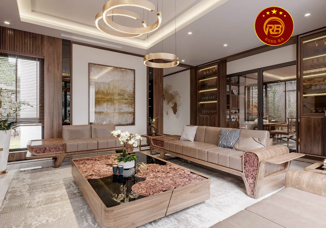 bàn ghế gỗ óc chó 98