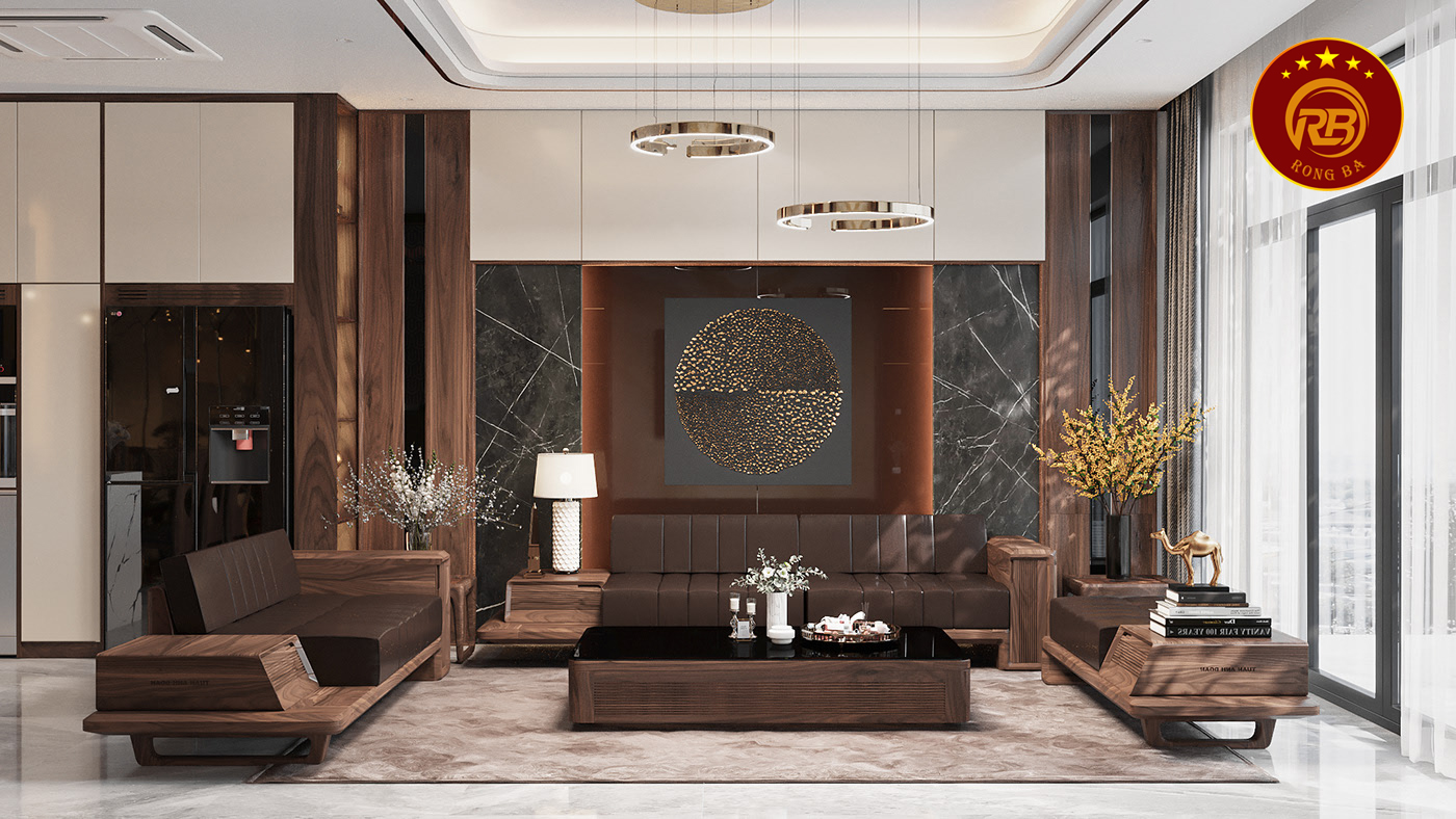 Tư vấn báo giá sofa gỗ óc chó đẹp cao cấp hiện đại giá xưởng