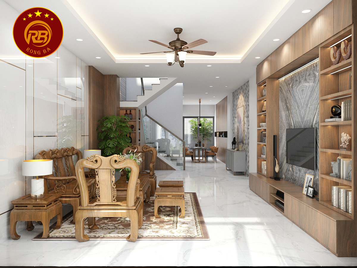 tủ trang trí gỗ óc chó 11