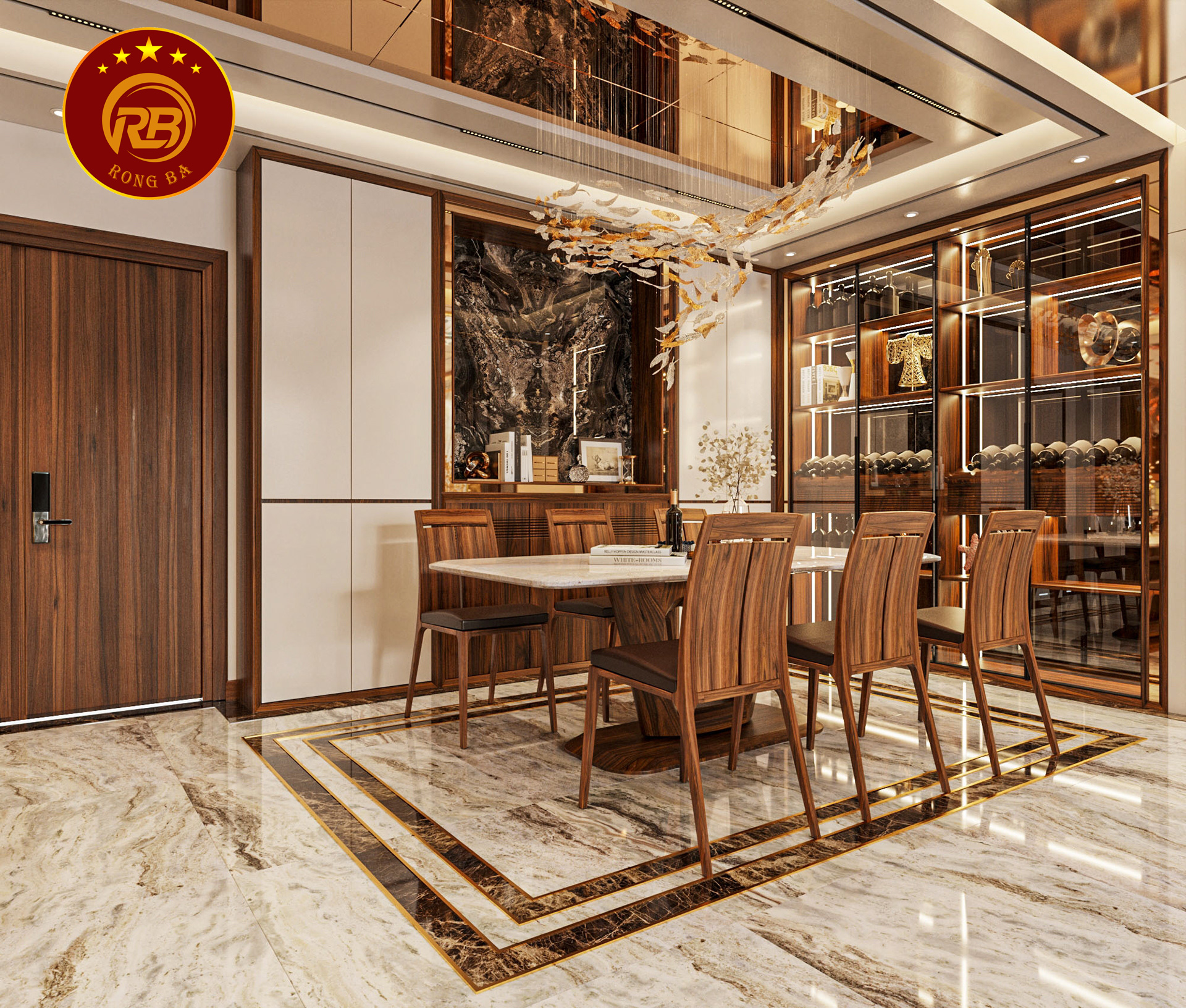 tủ trang trí gỗ óc chó 29