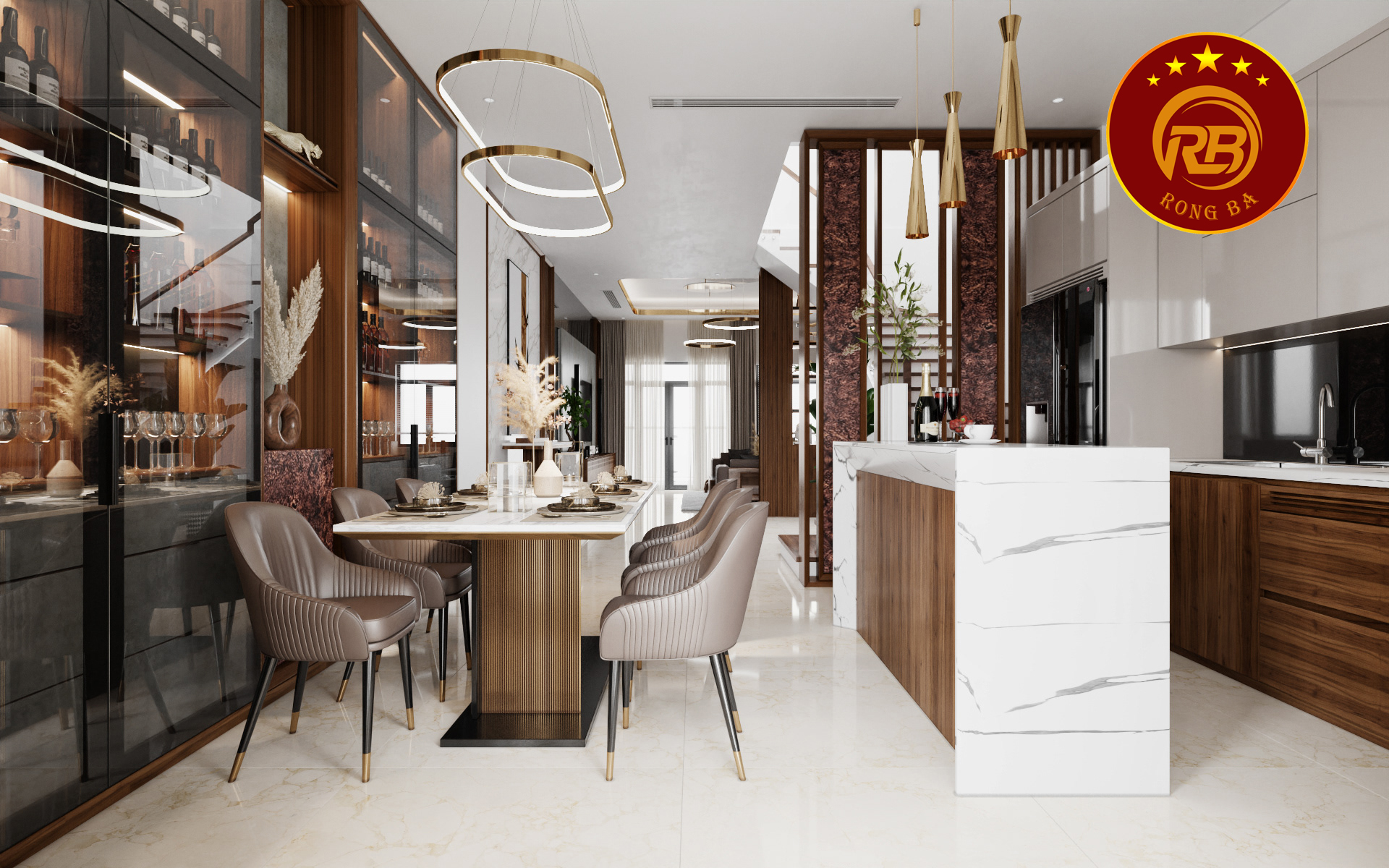 tủ trang trí gỗ óc chó 31