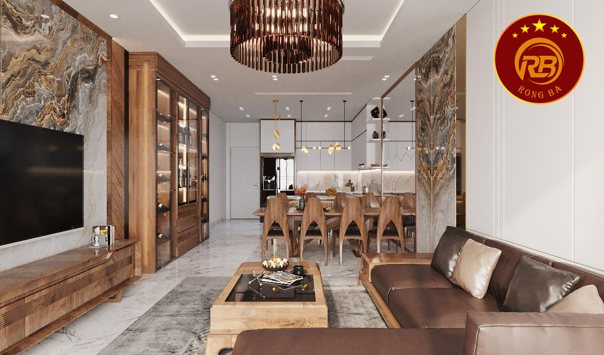 tủ trang trí gỗ óc chó 8