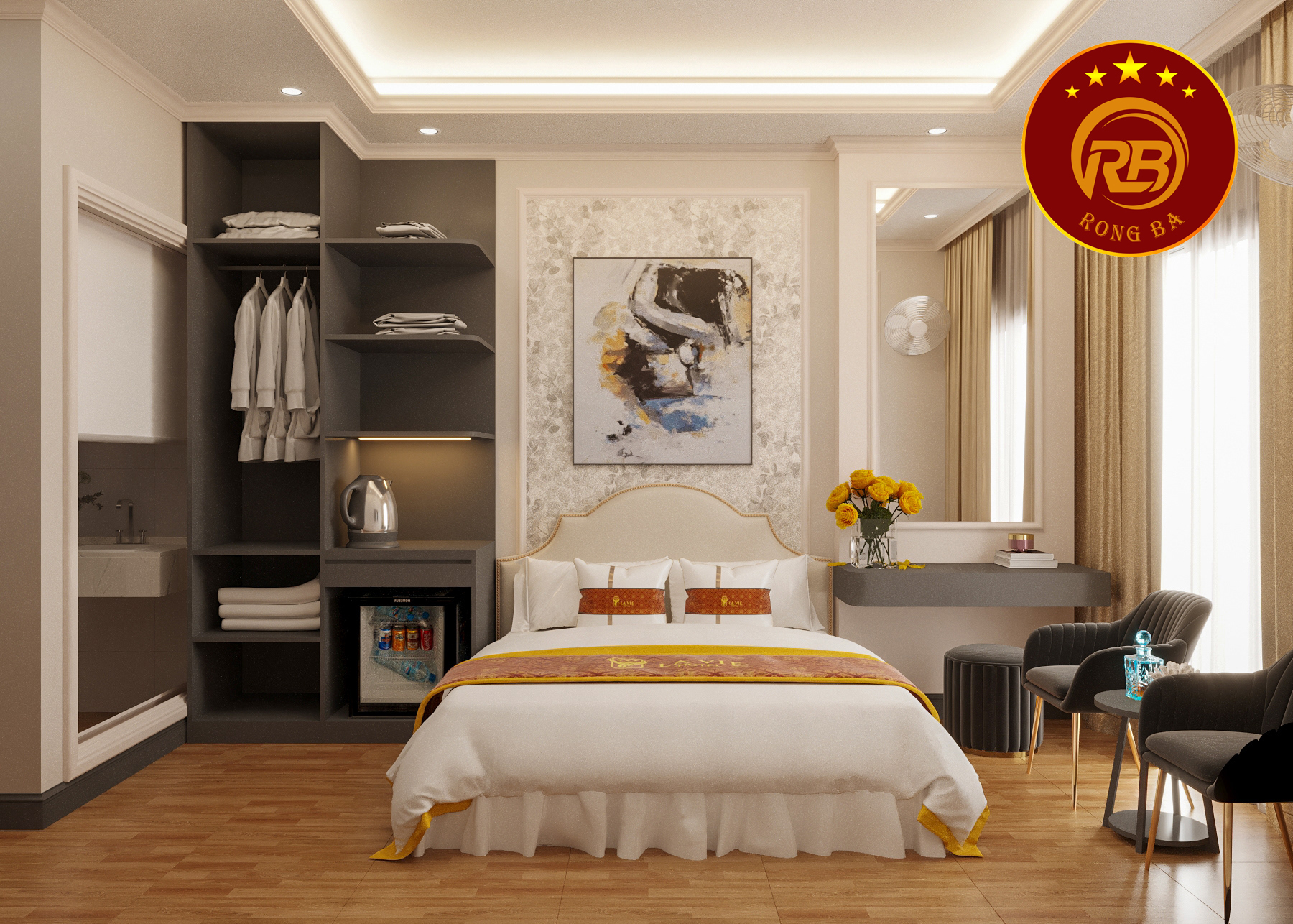 nội thất khách sạn mini