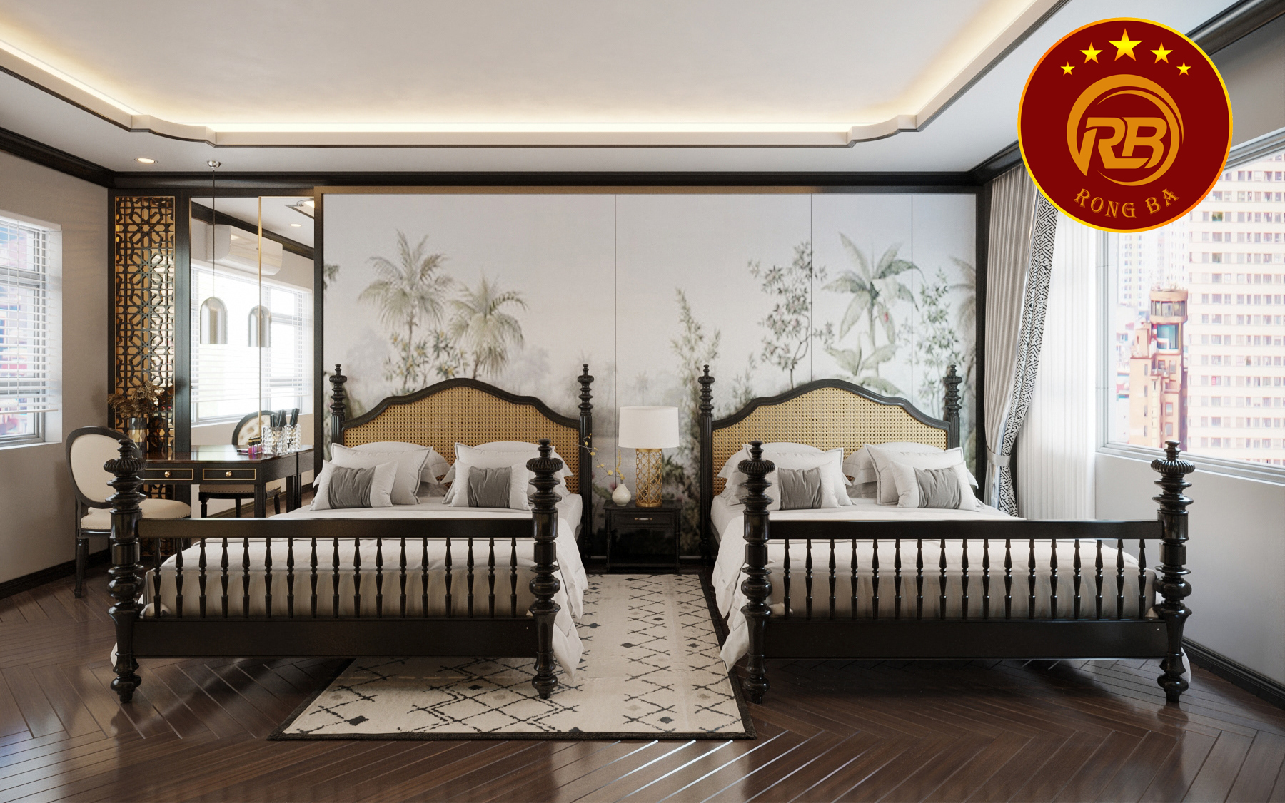 nội thất phòng ngủ khách sạn 3