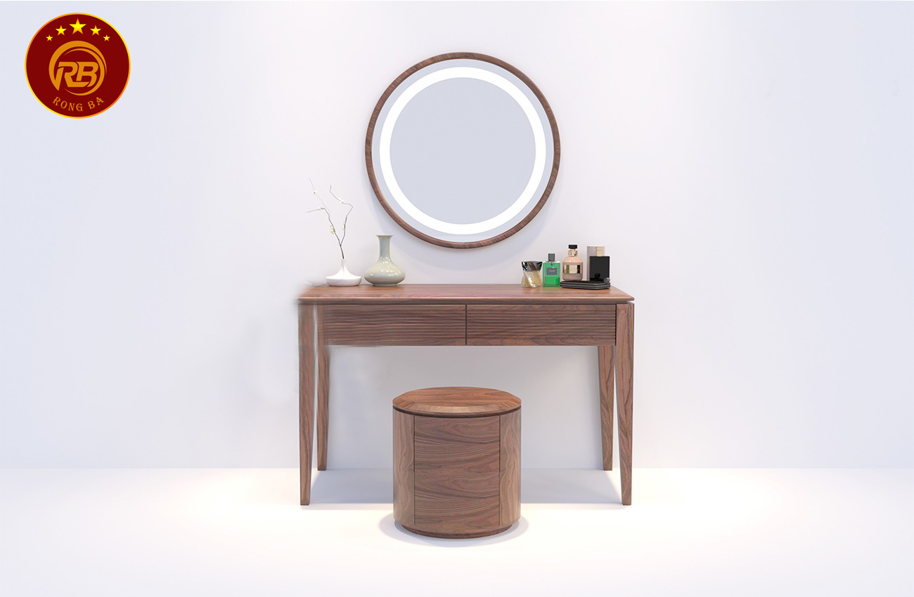 Bàn phấn gỗ óc chó 6
