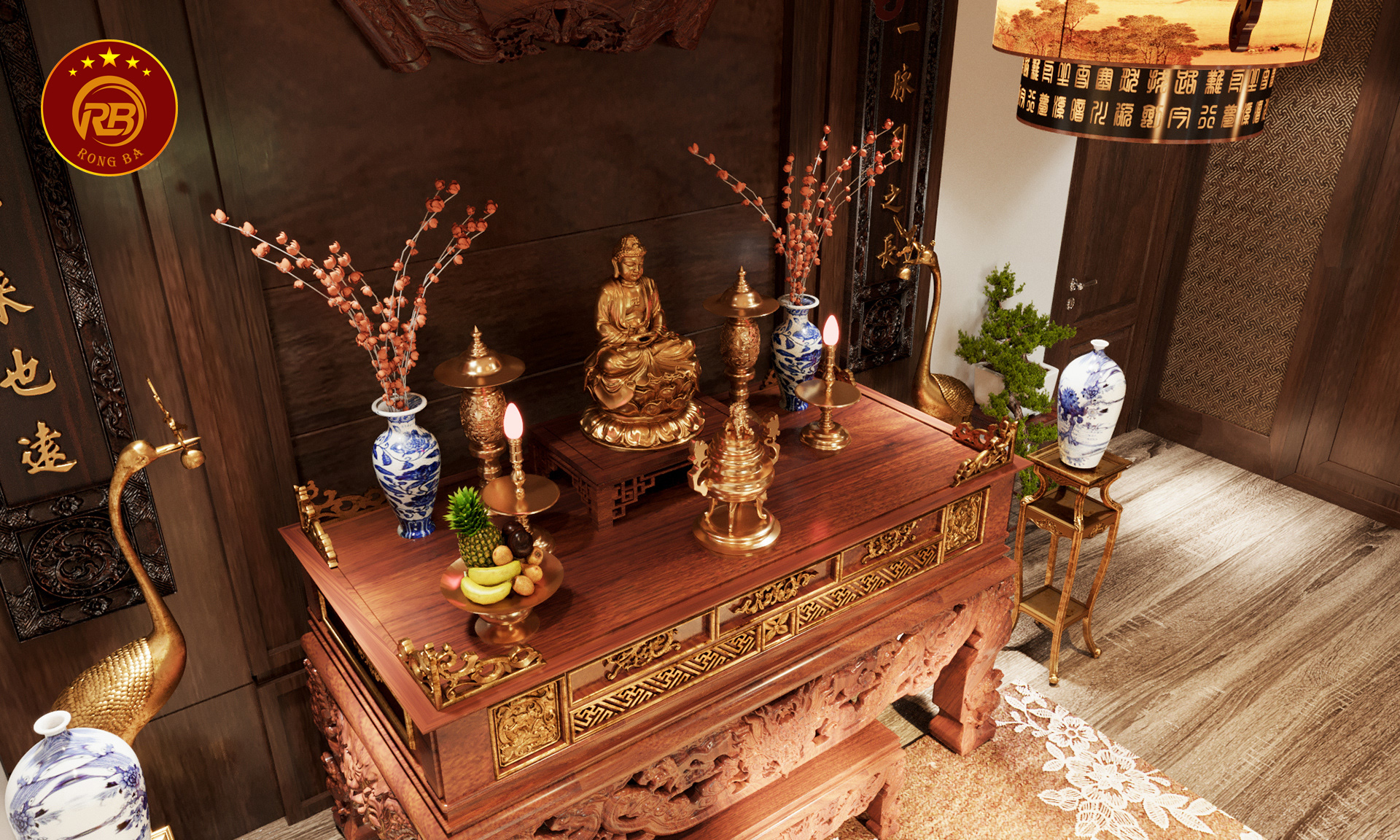 bàn thờ hiện đại 15