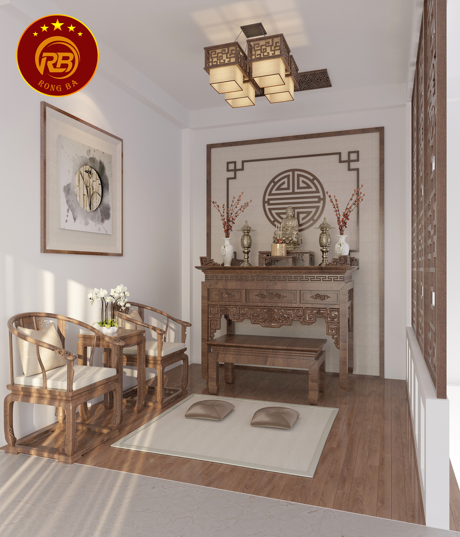 bàn thờ hiện đại 2