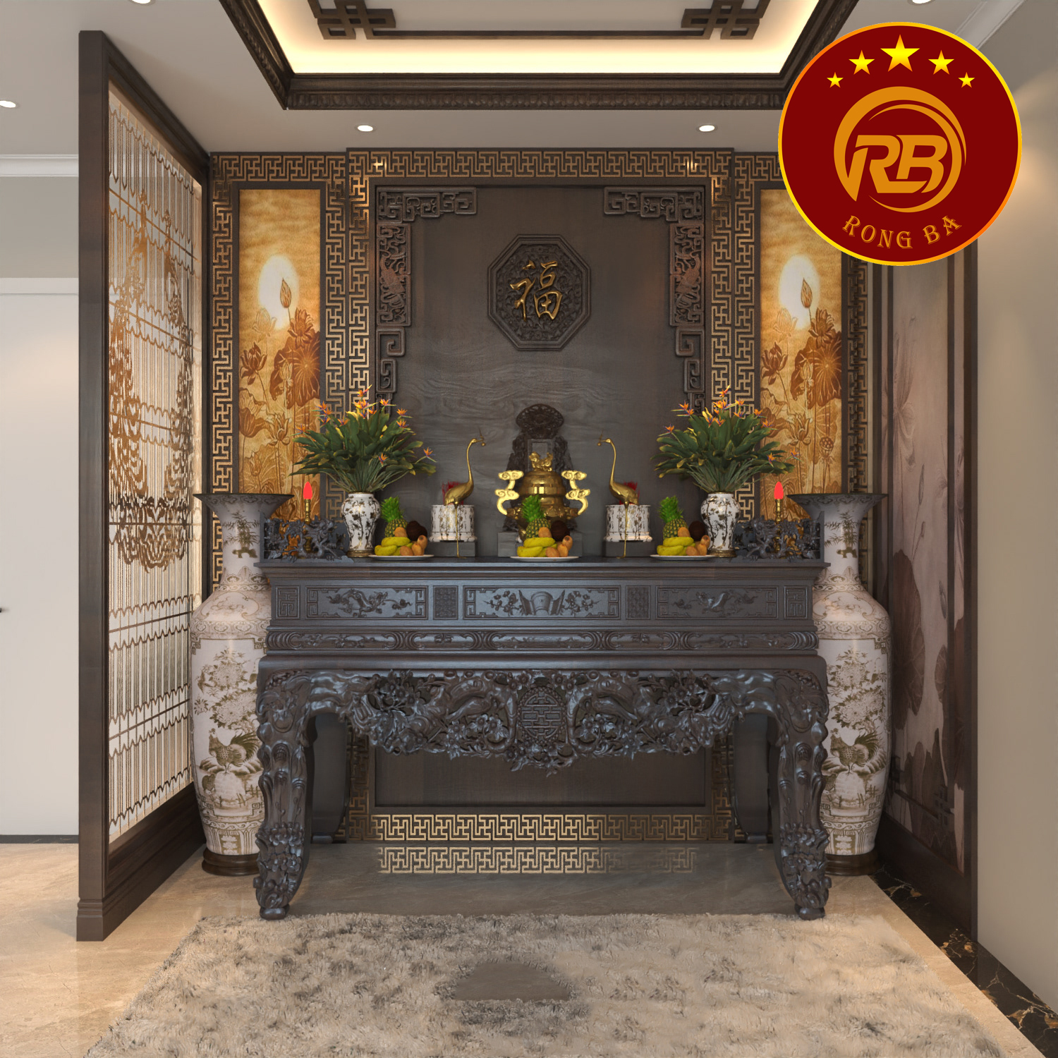 bàn thờ hiện đại 20