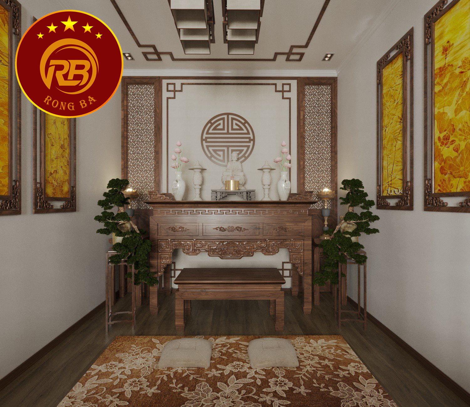 bàn thờ hiện đại 3