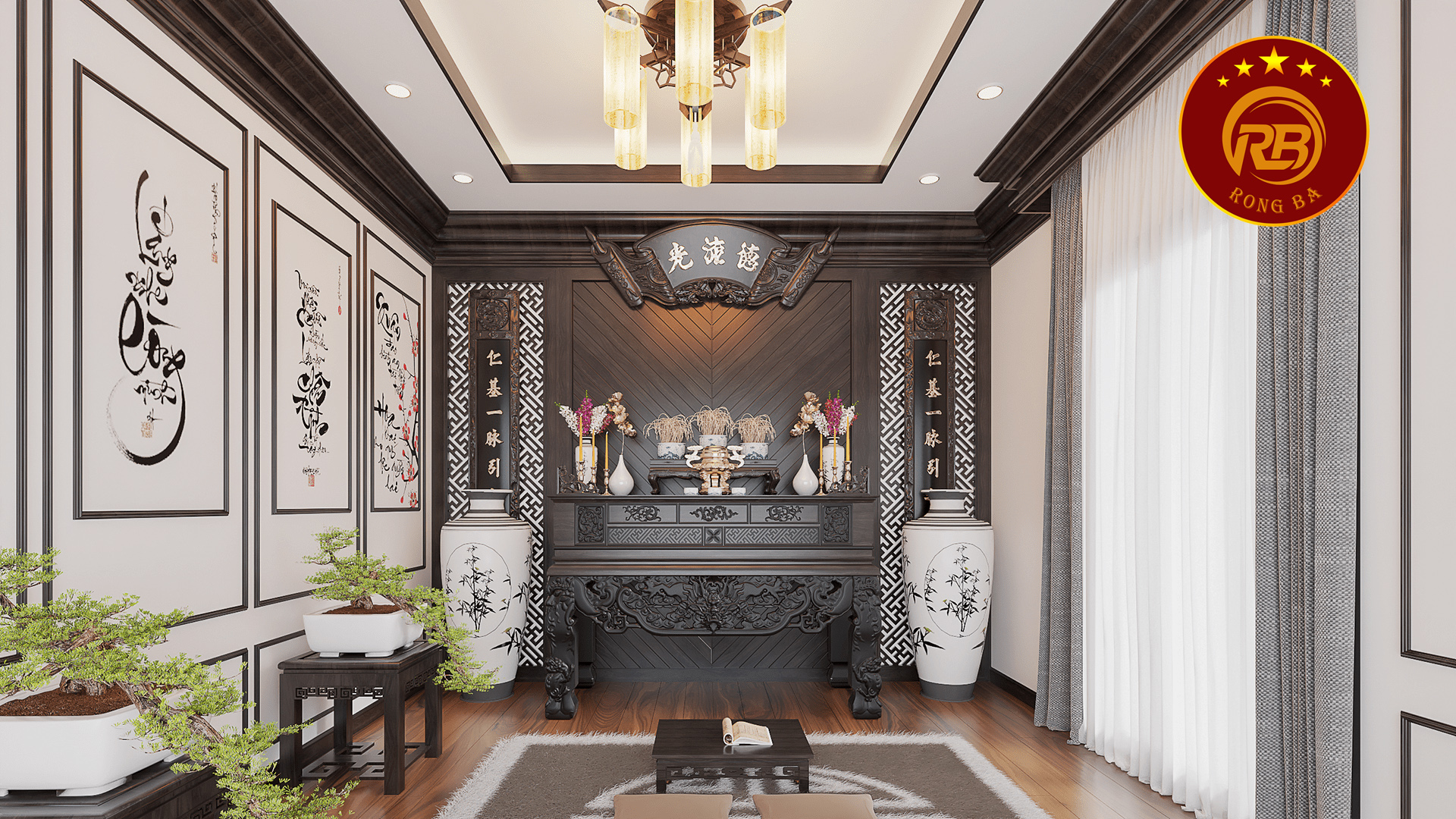 bàn thờ hiện đại 4