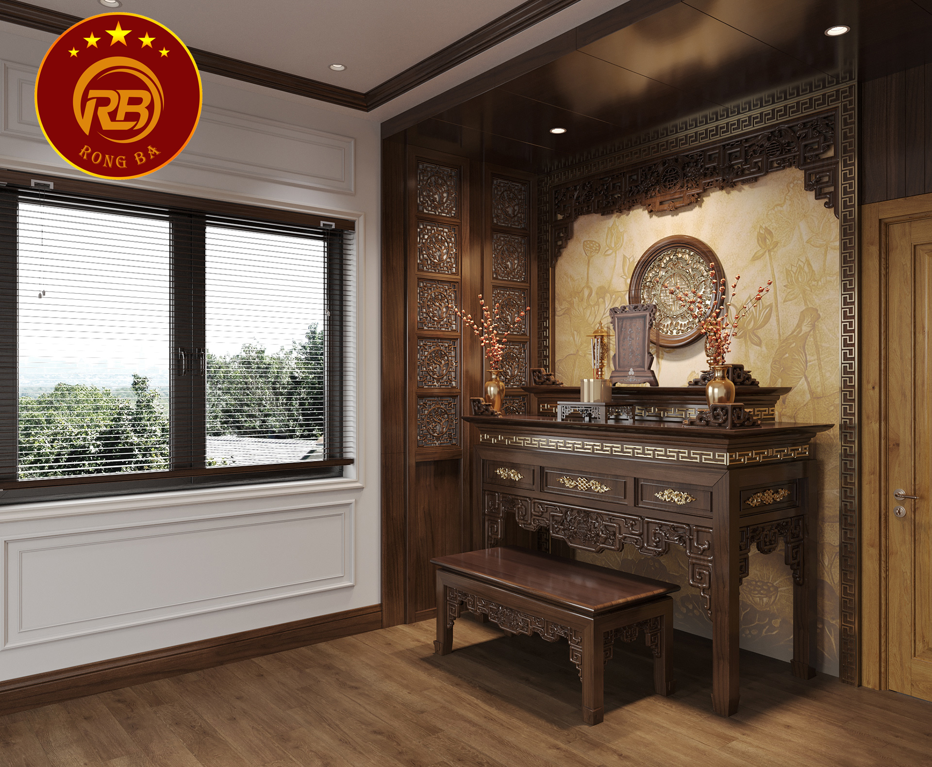 bàn thờ hiện đại 5