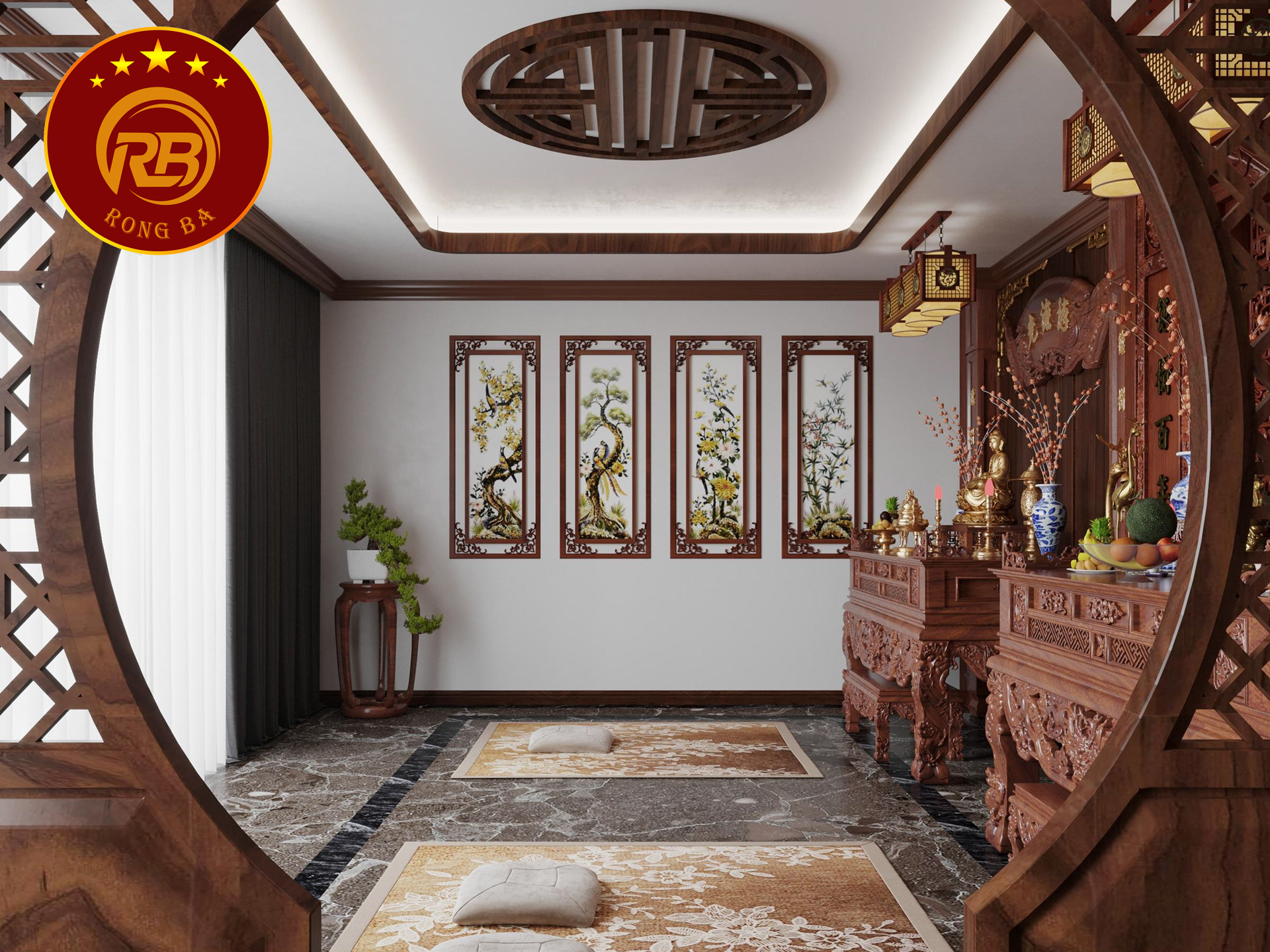 bàn thờ hiện đại 7