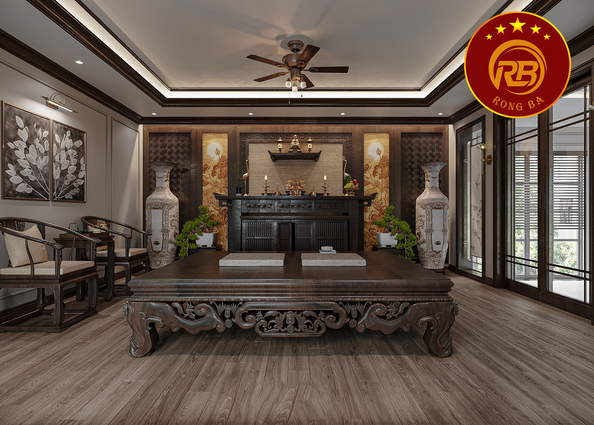 bàn thờ hiện đại 8