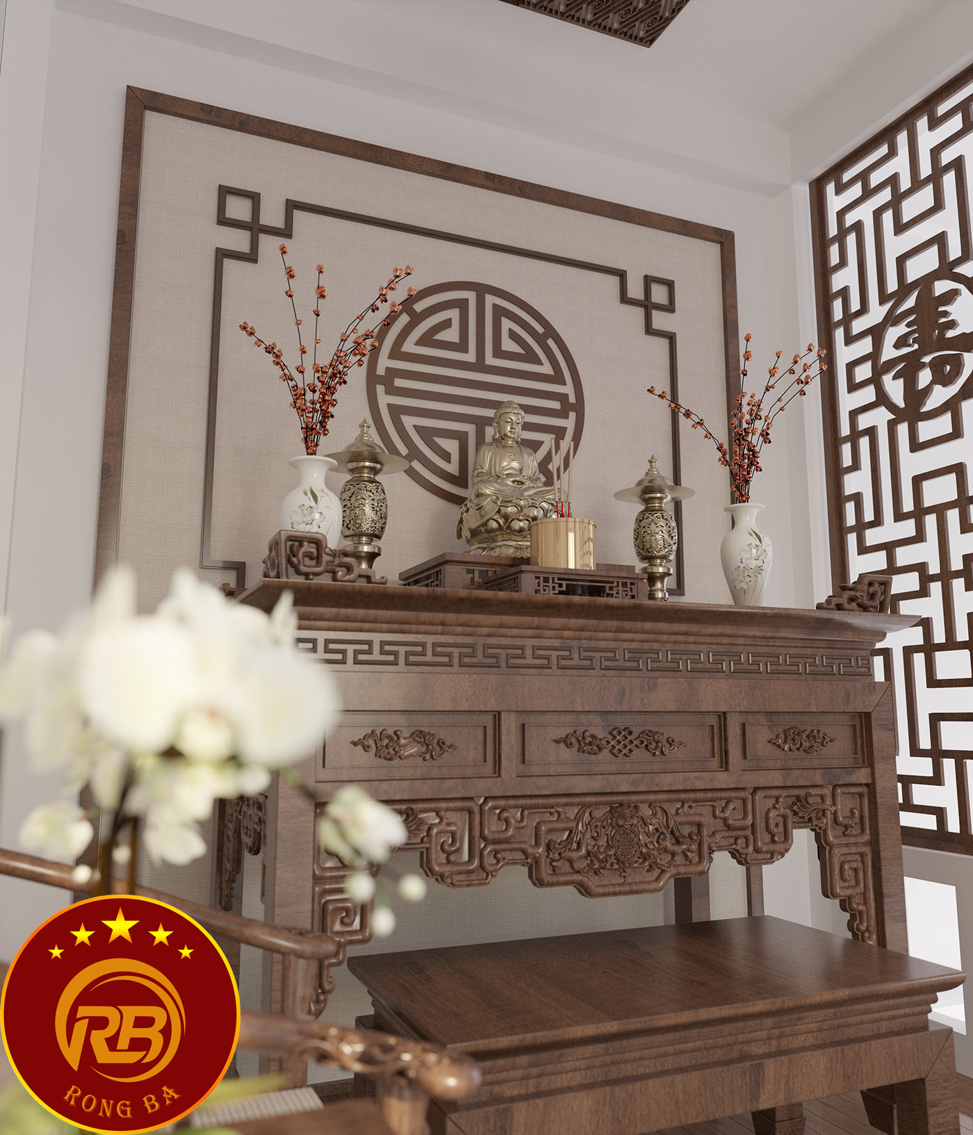 Bàn thờ phật 7