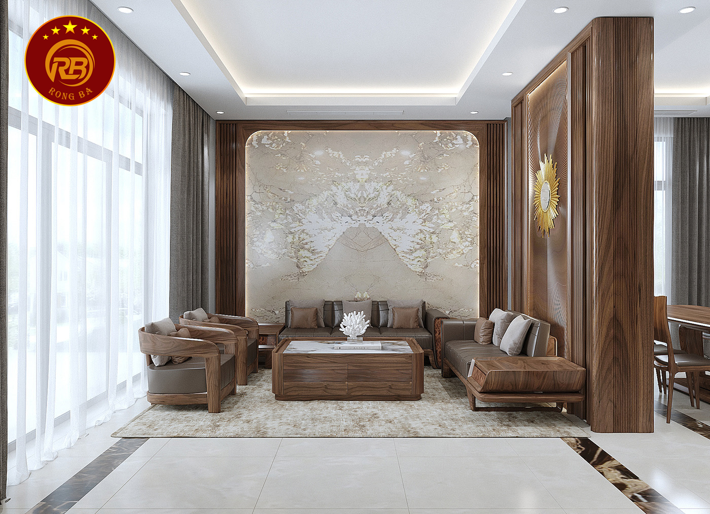 bàn ghế gỗ óc chó 67