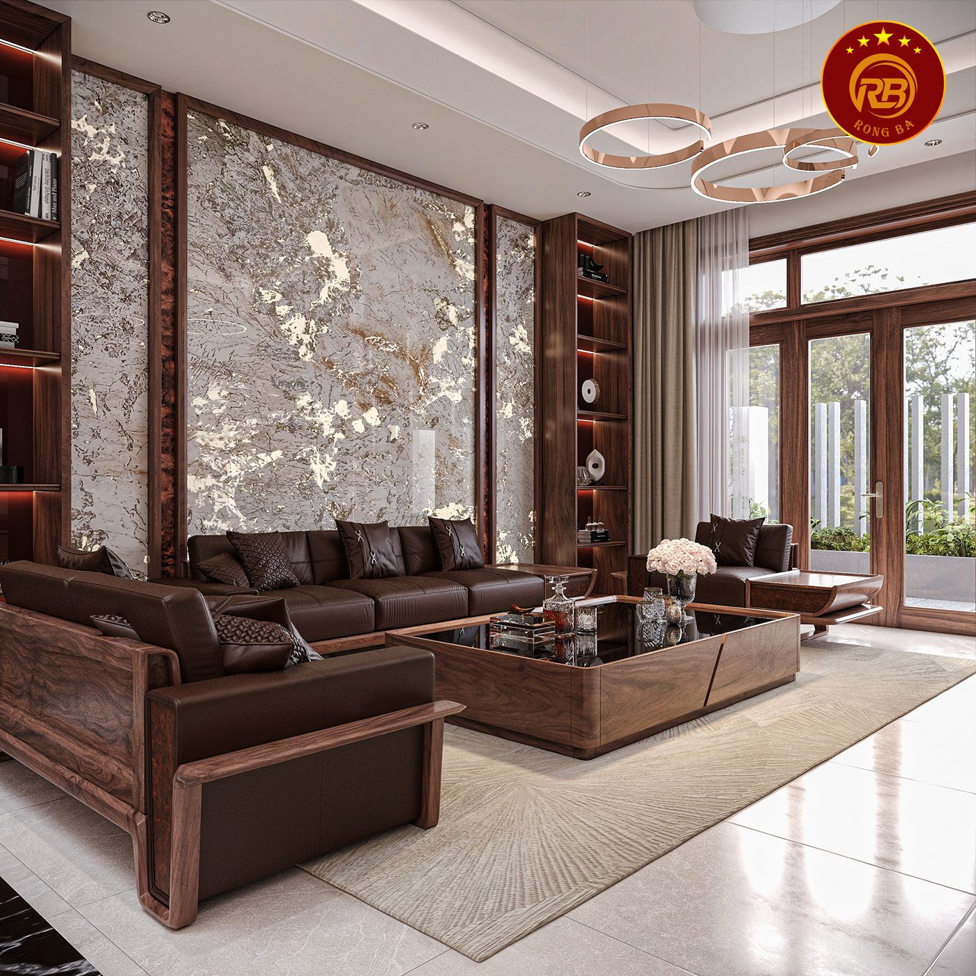 bàn ghế gỗ óc chó 83