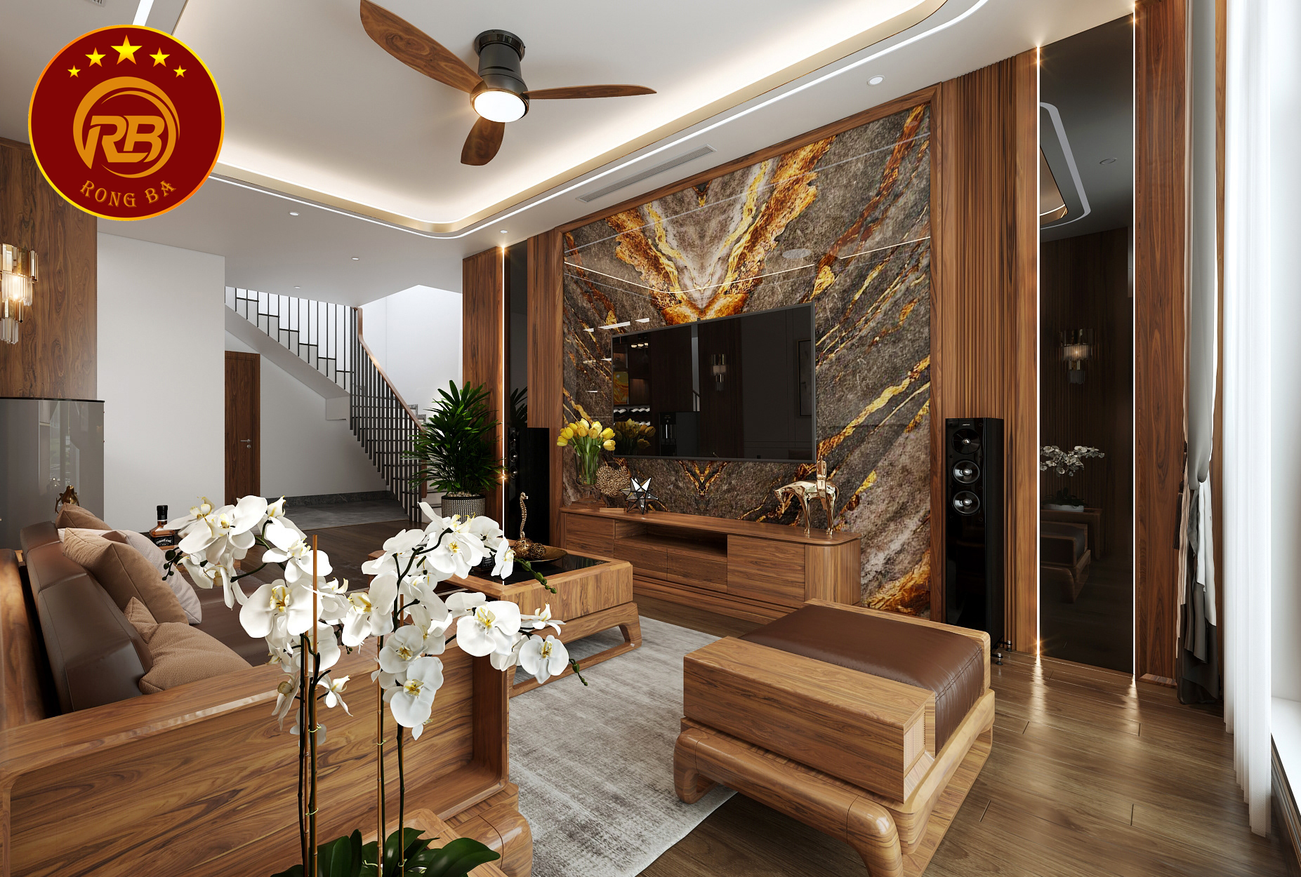 kệ tivi gỗ óc chó 8