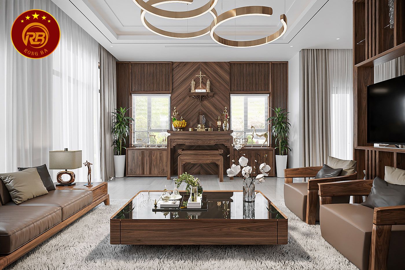 sofa gỗ óc chó 11
