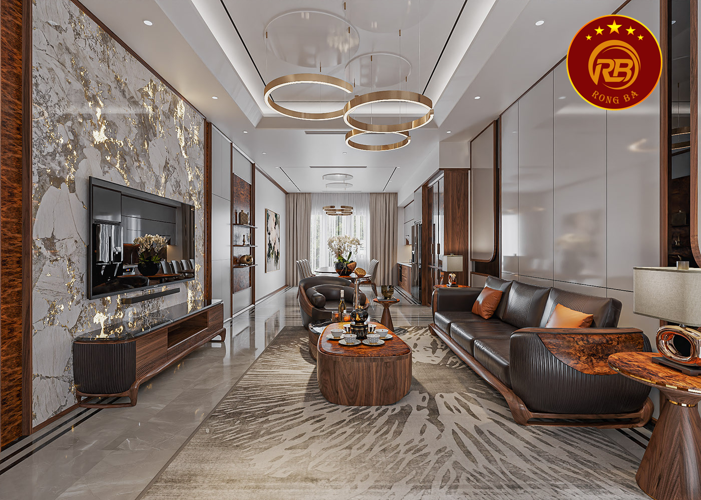 sofa gỗ óc chó 2