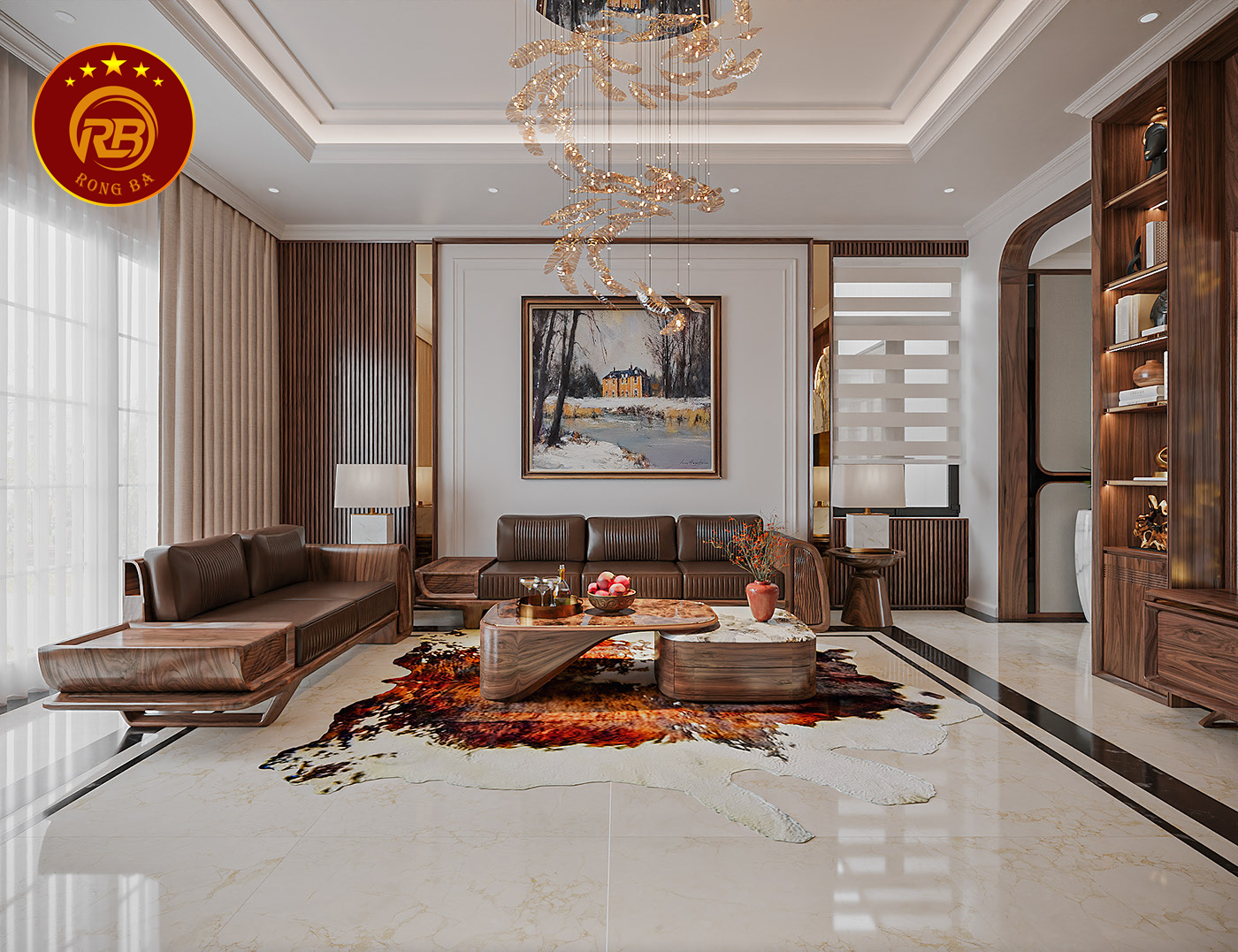 sofa gỗ óc chó 21