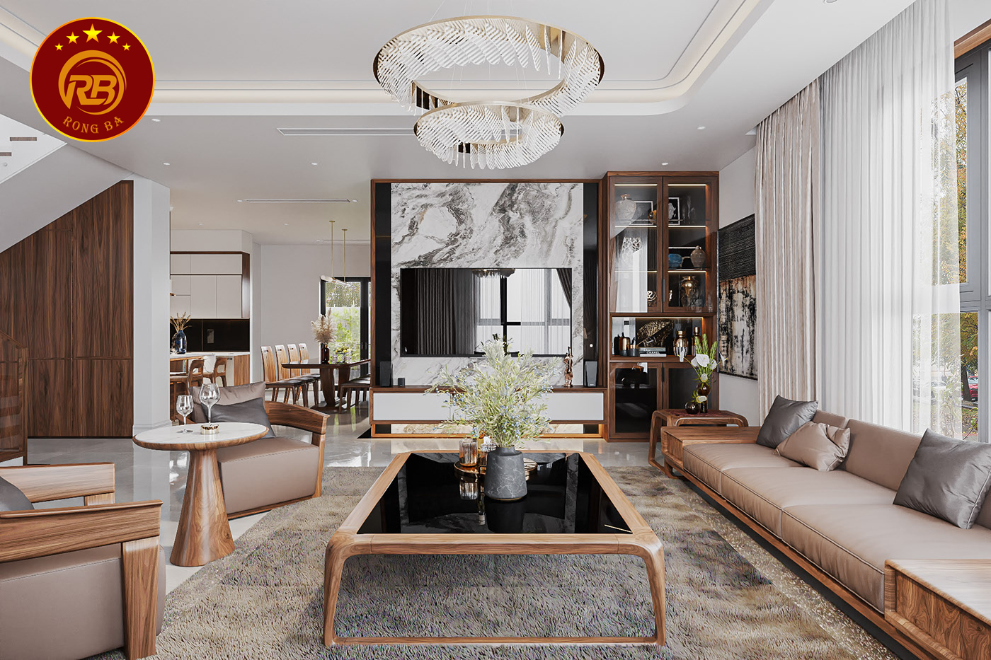 sofa gỗ óc chó 23