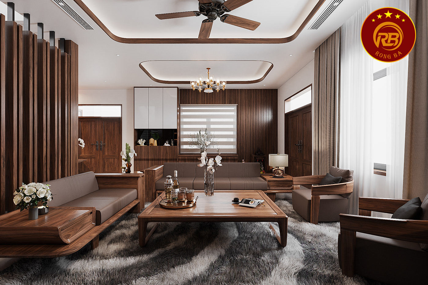 sofa gỗ óc chó 29