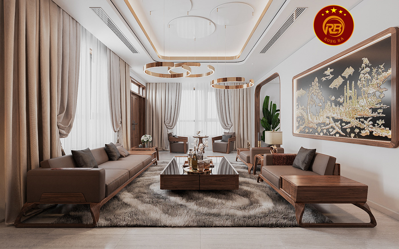 sofa gỗ óc chó 36