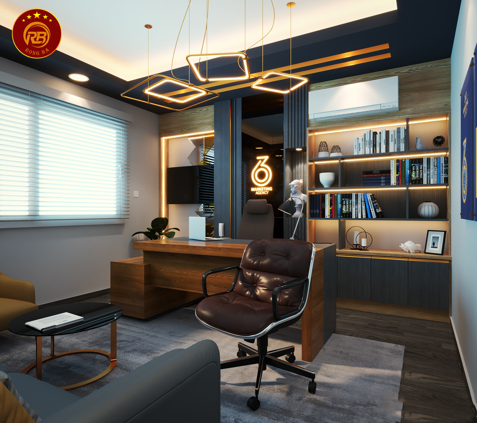 bàn làm việc gỗ óc chó 18