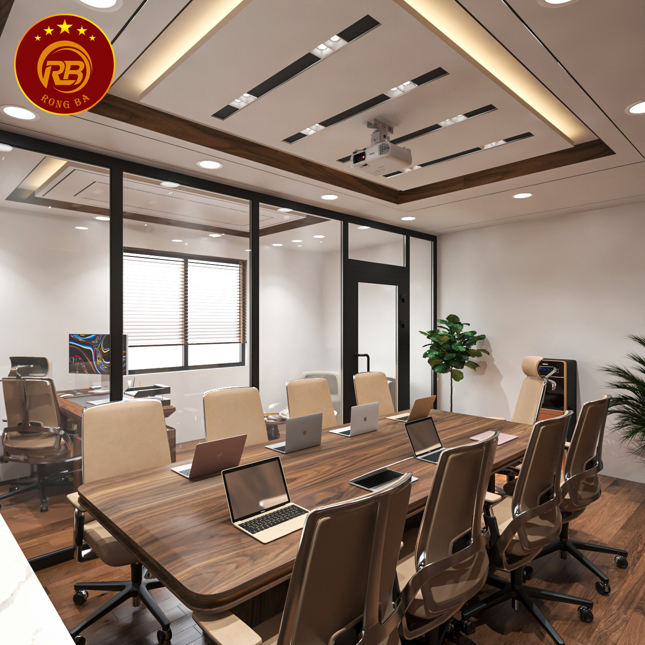 bàn làm việc gỗ óc chó 32