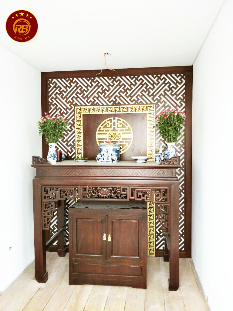 bàn thờ gỗ óc chó 6