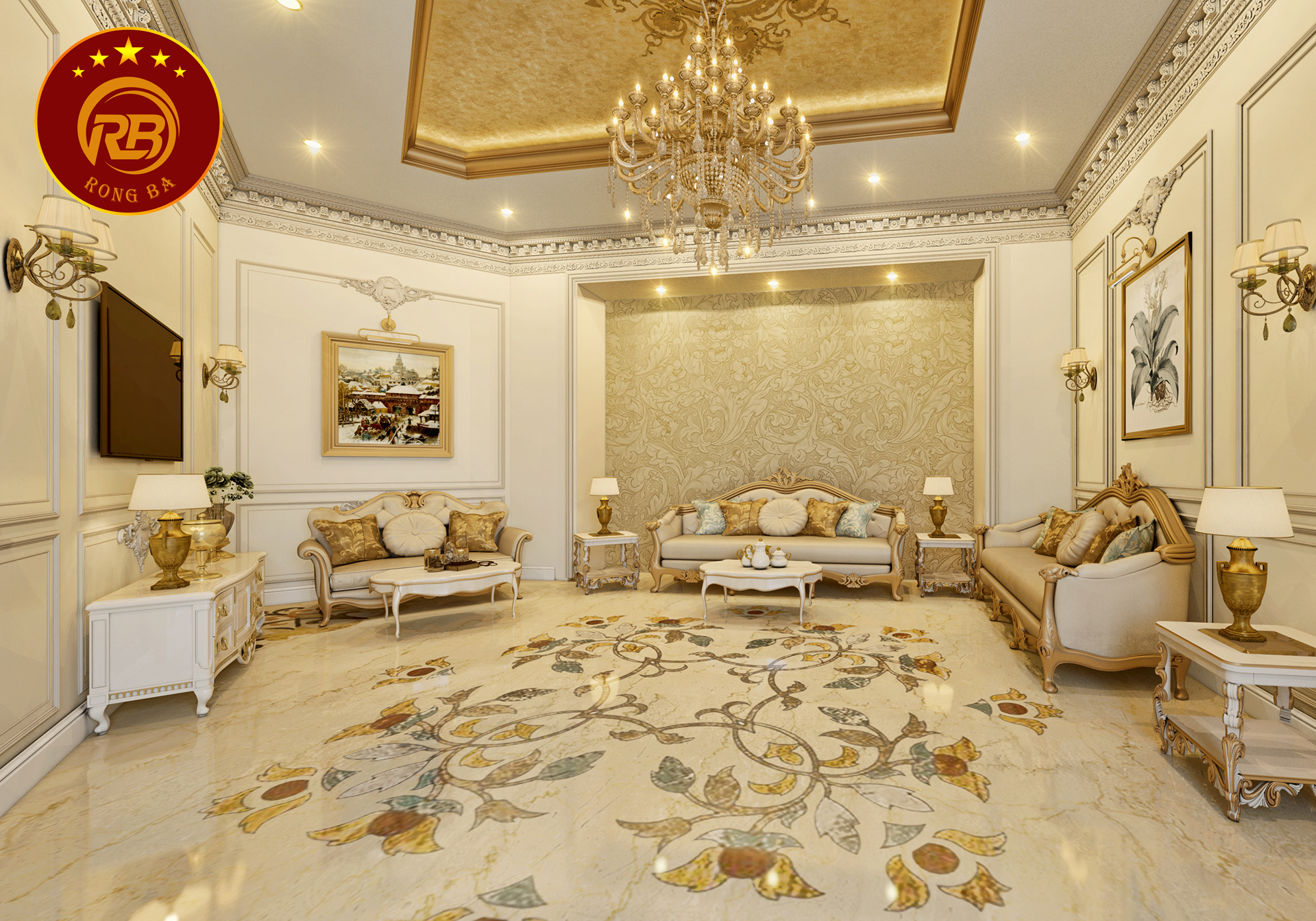 nội thất biệt thự cổ điển 4