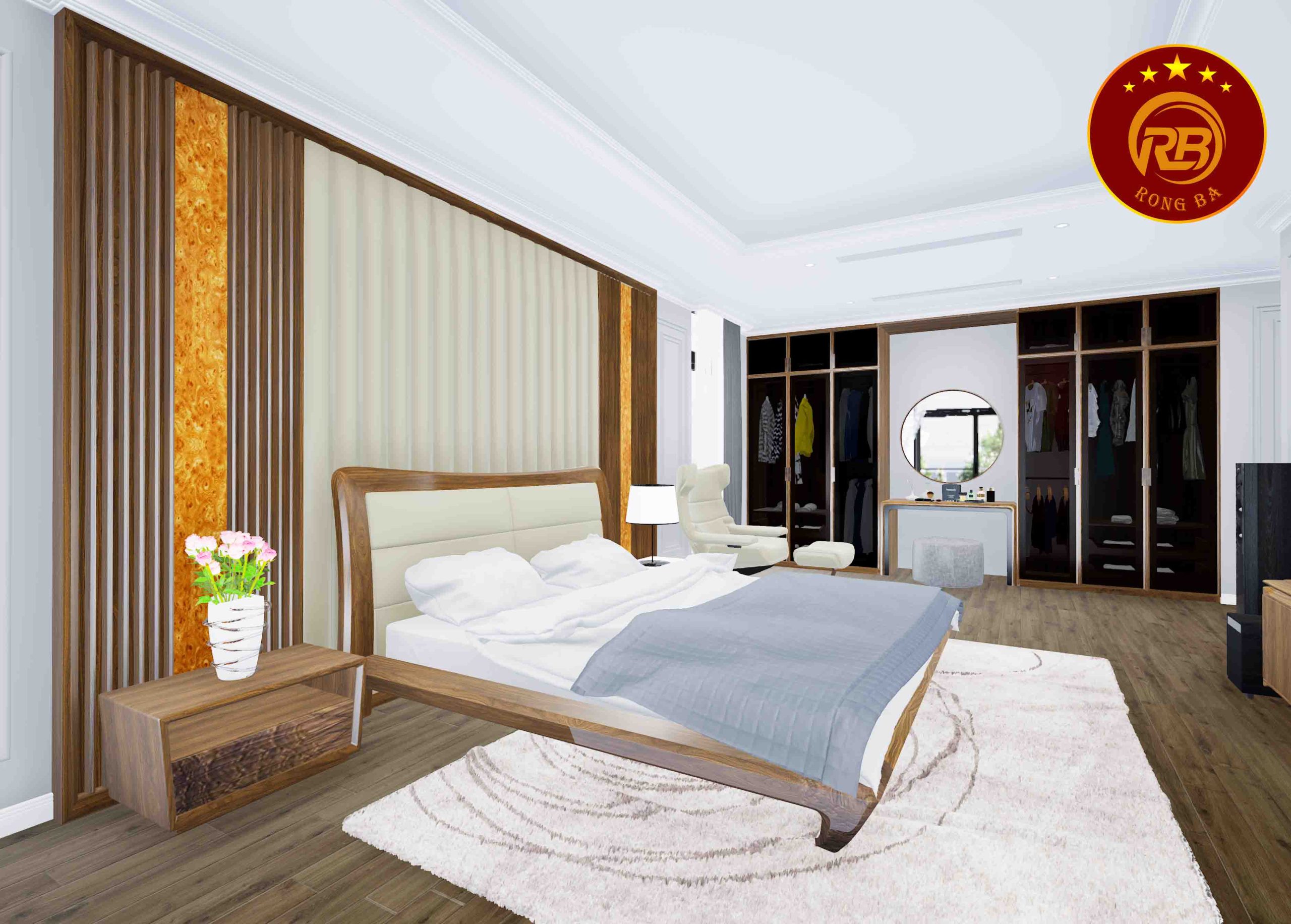 táp đầu giường gỗ óc chó 3