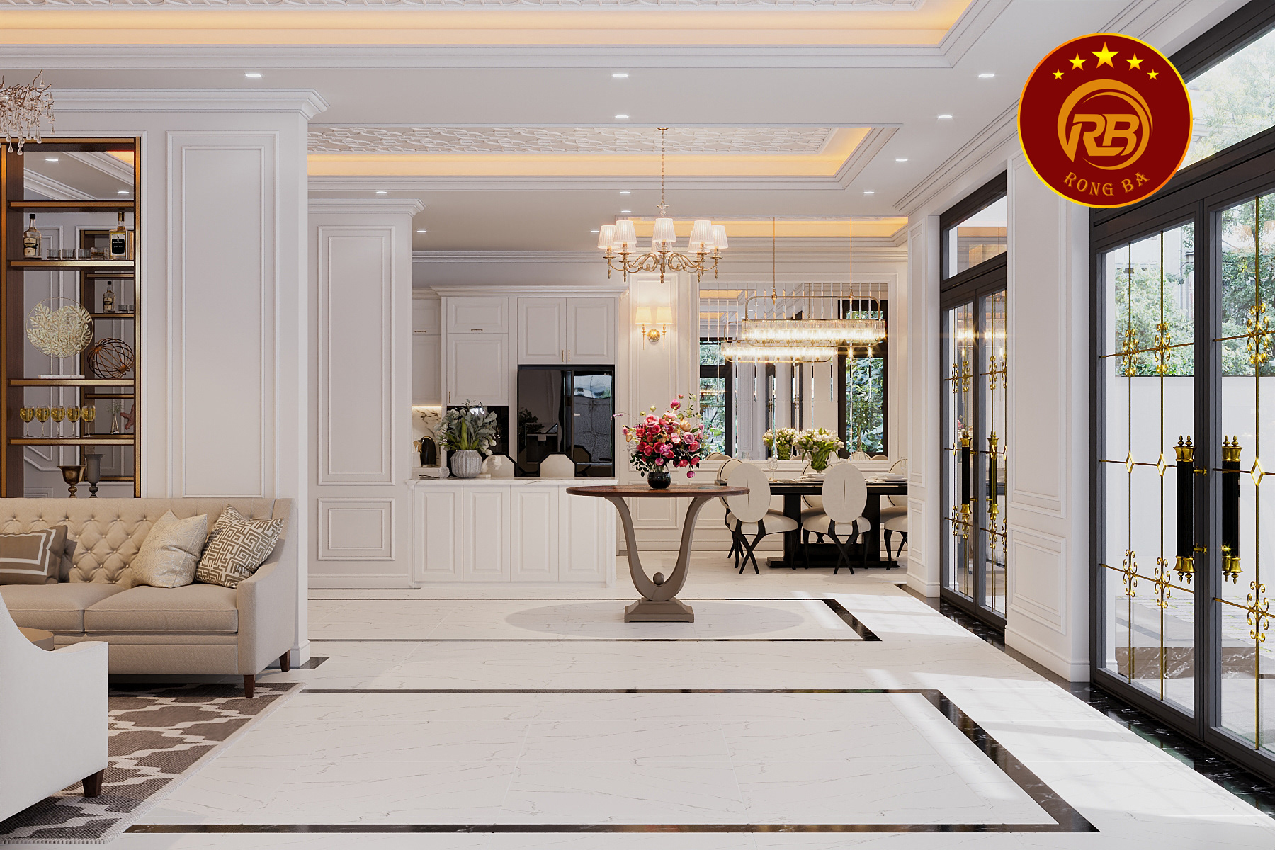 thi công nội thất biệt thự 10