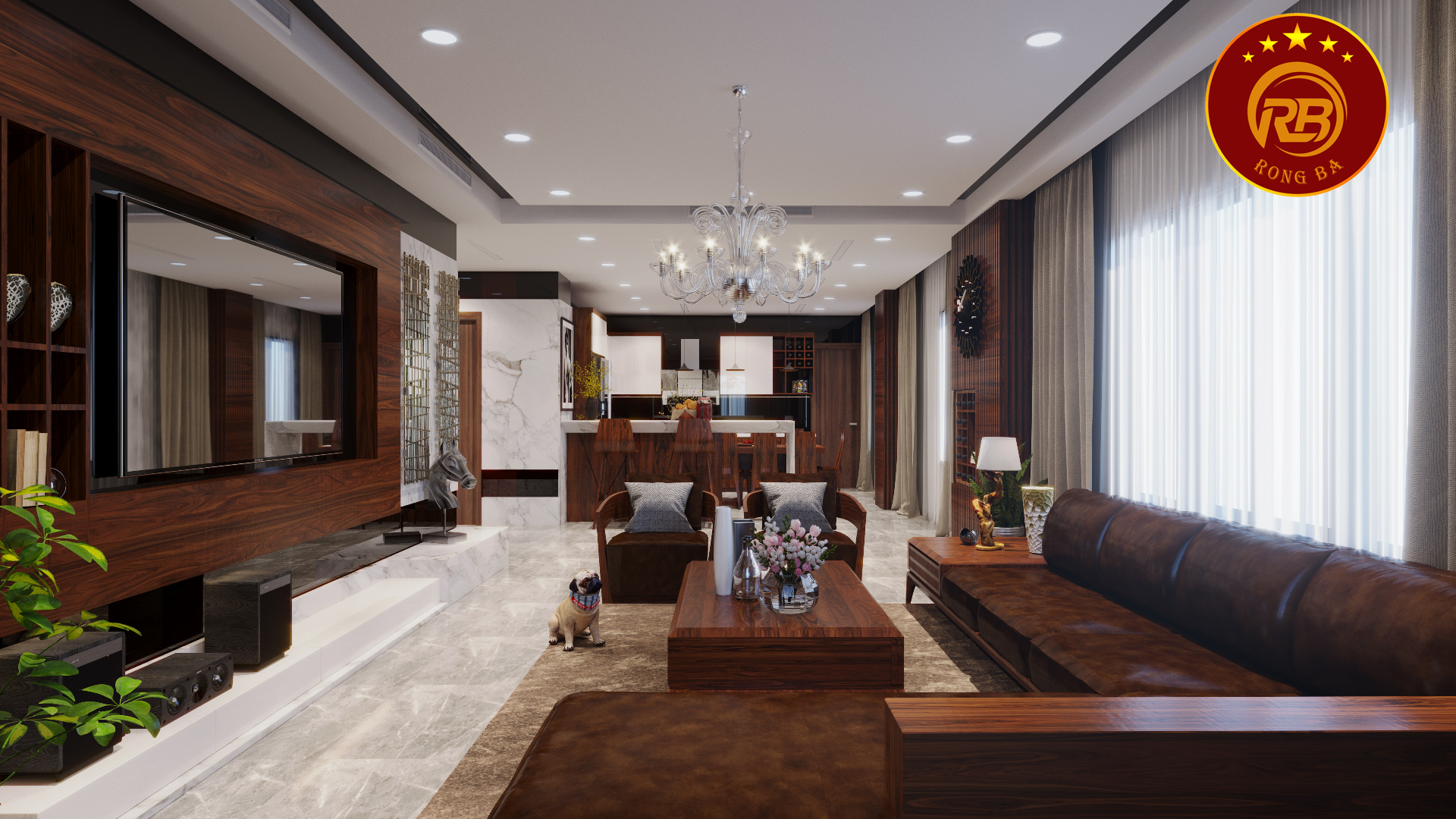 thi công nội thất biệt thự 12