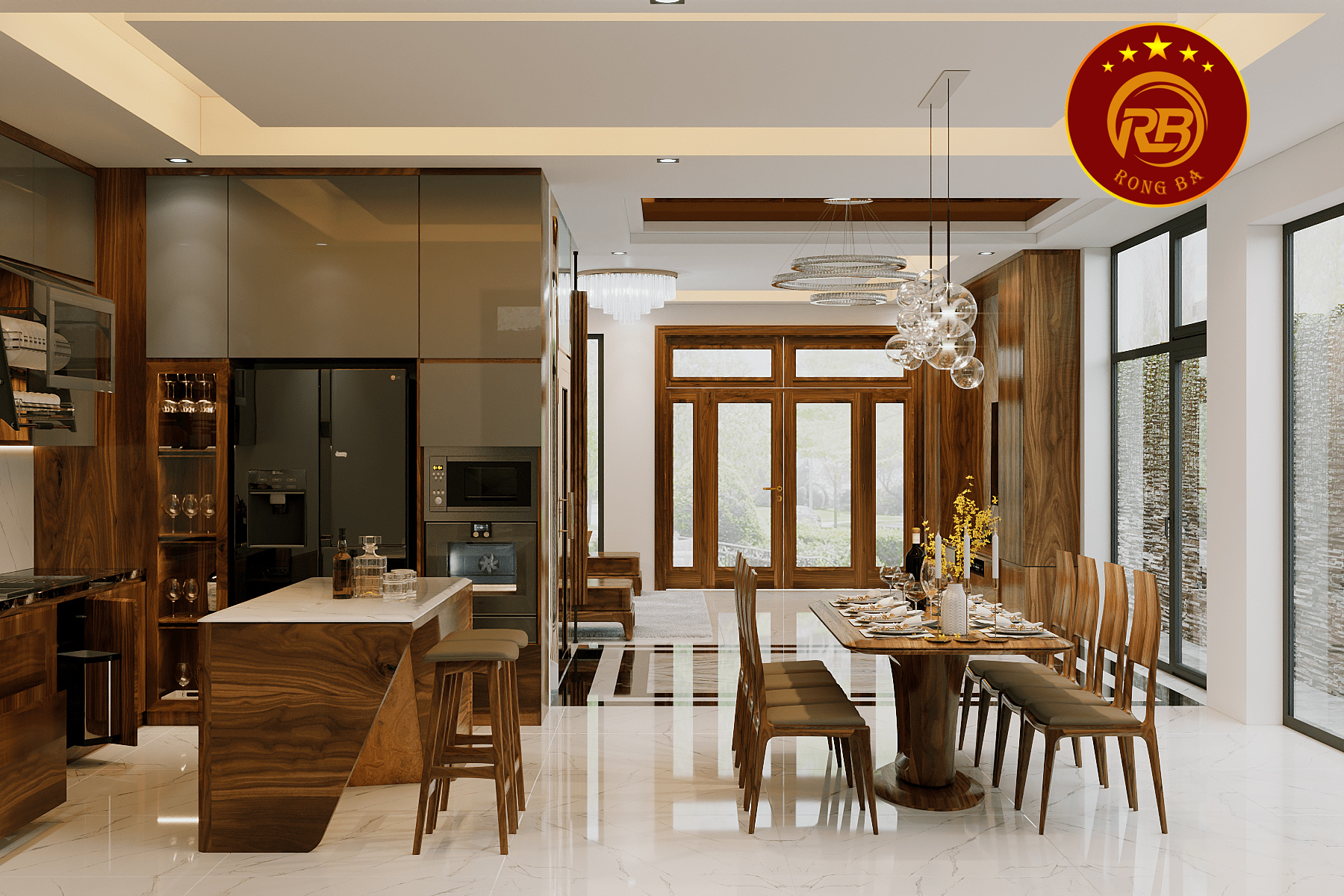 thi công nội thất biệt thự 9