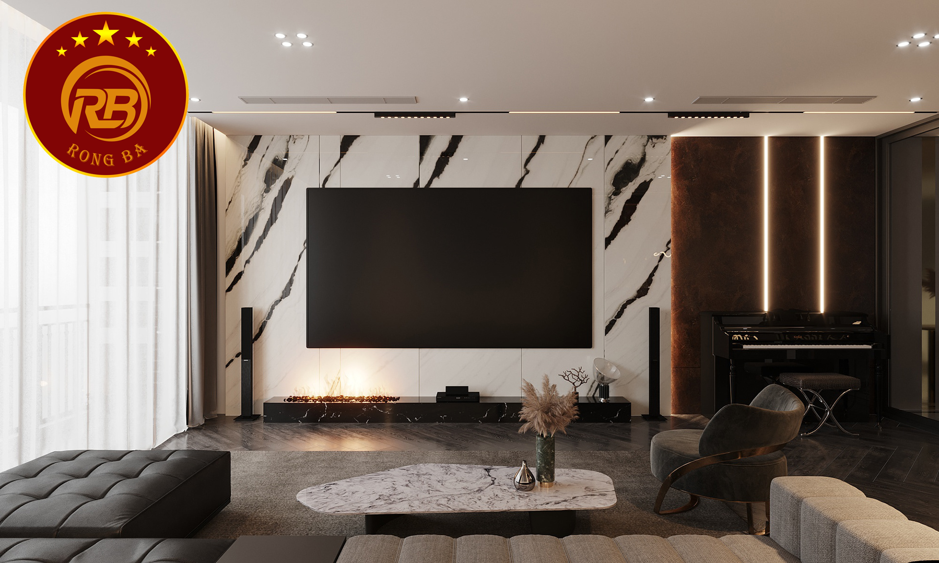 thiết kế nội thất biệt thự hiện đại 14