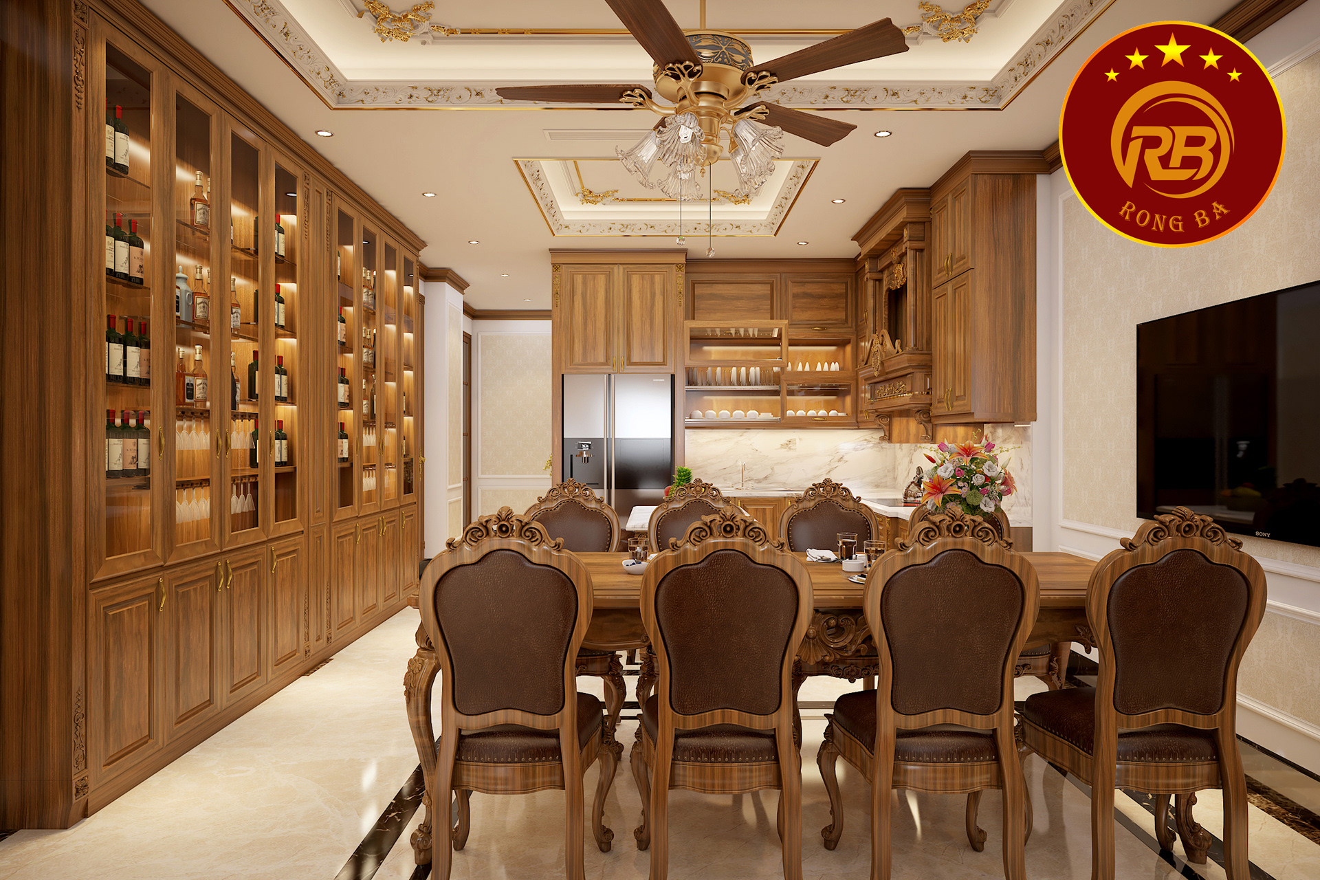 bếp tân cổ điển 1