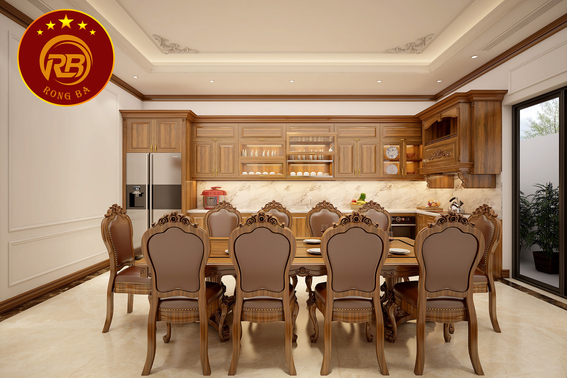 bếp tân cổ điển 13