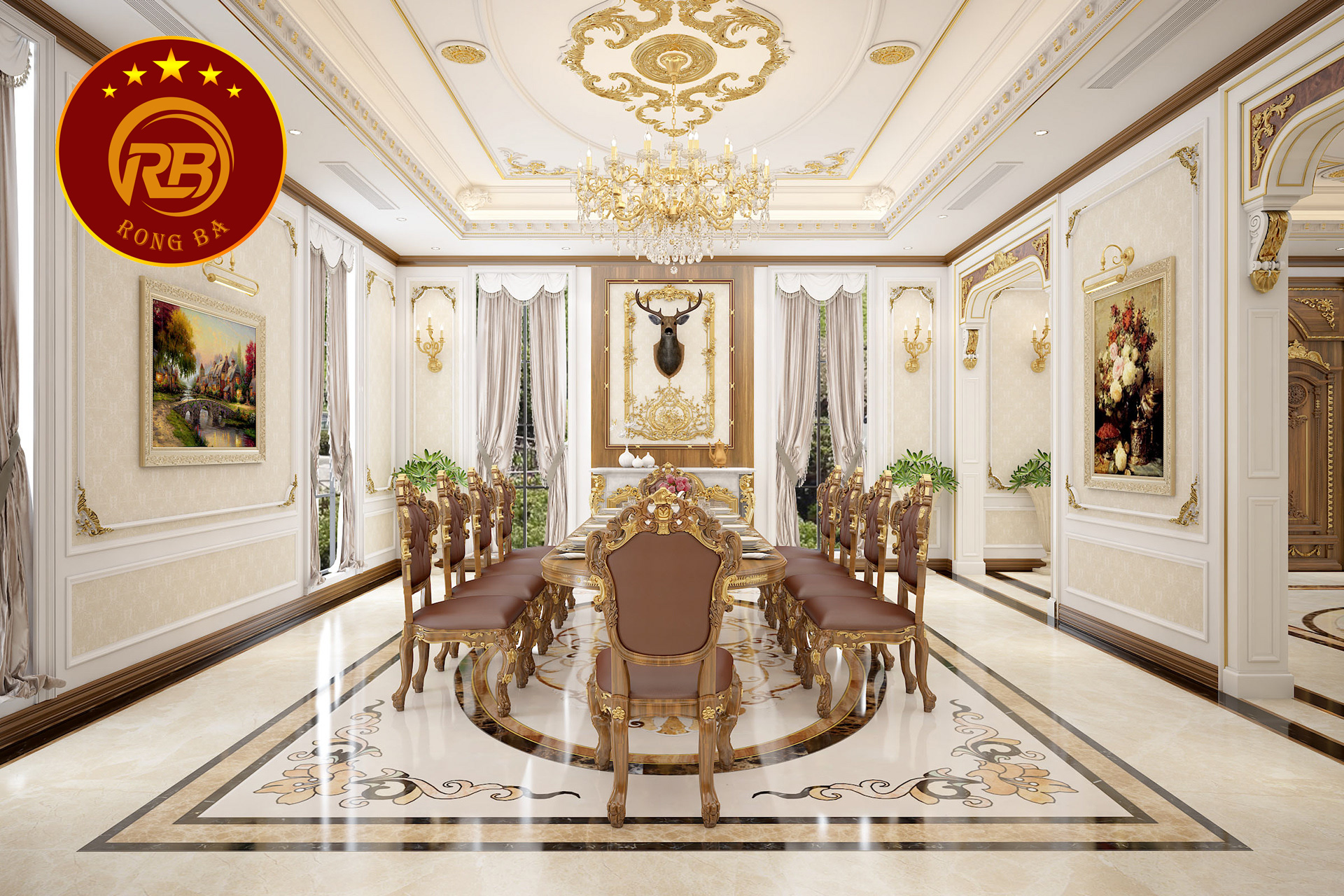 bếp tân cổ điển 15