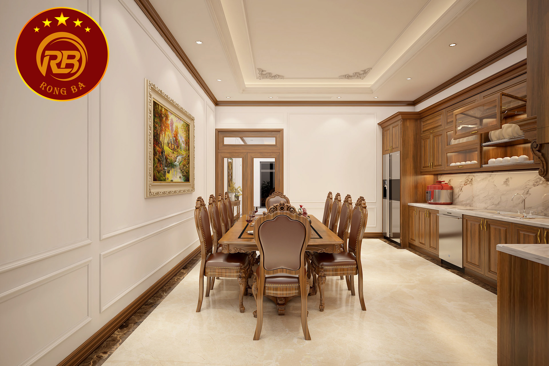 bếp tân cổ điển 16
