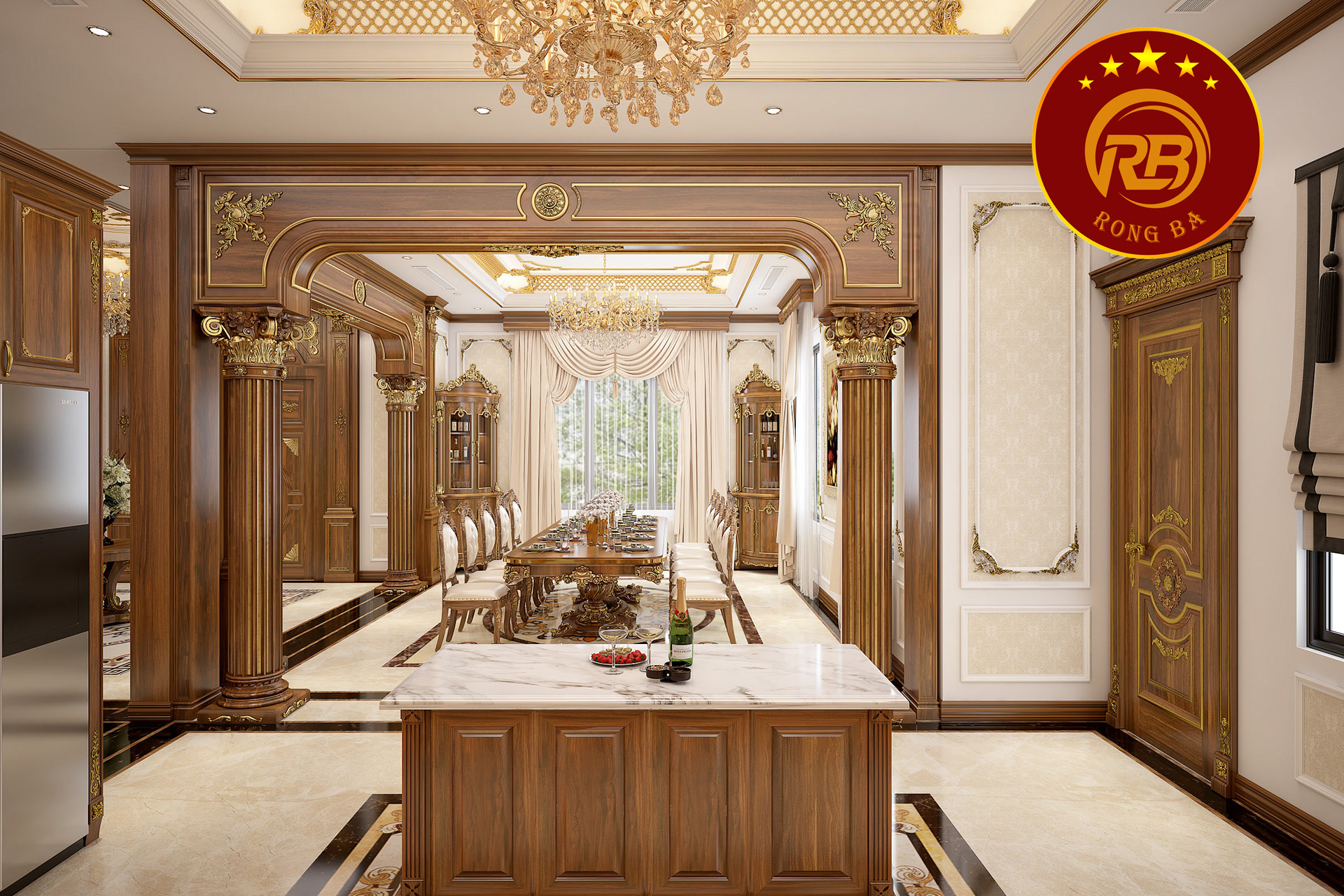 bếp tân cổ điển 18