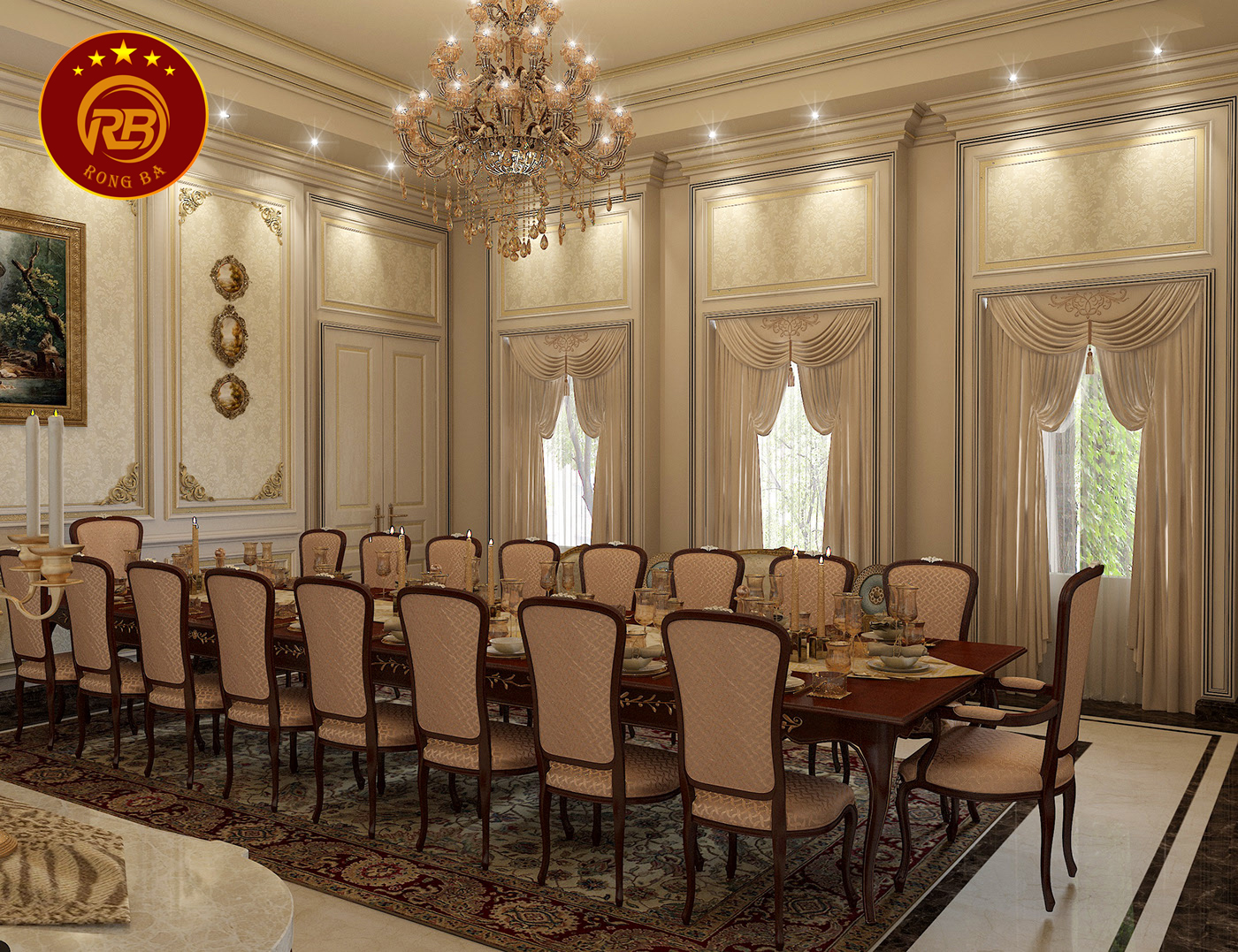 bếp tân cổ điển 23