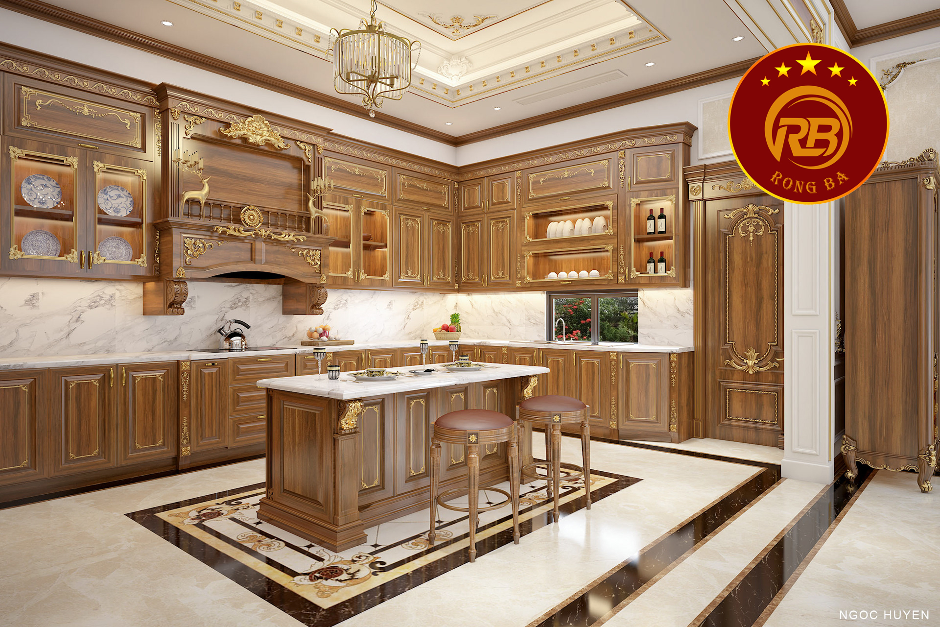 bếp tân cổ điển 6