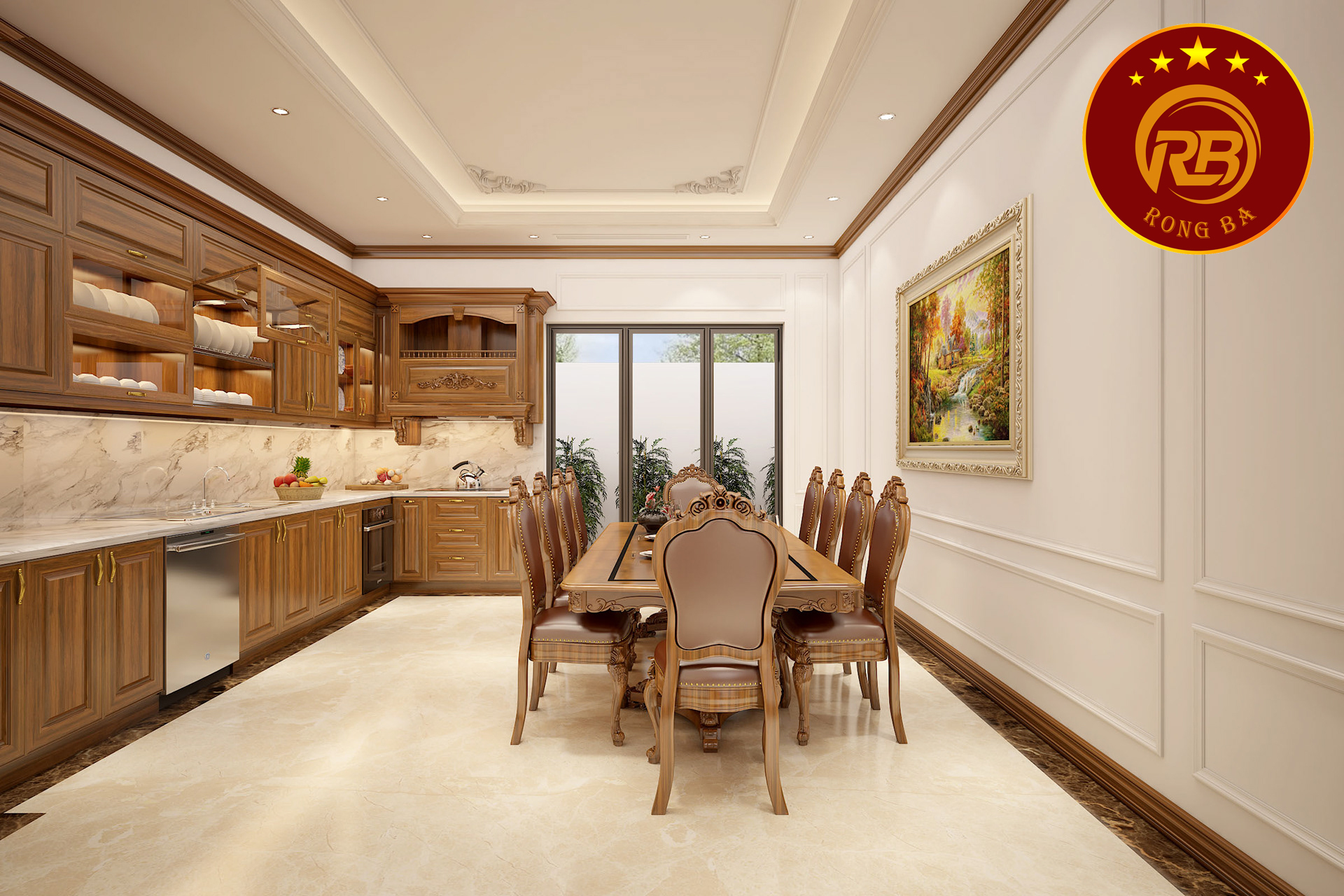 bếp tân cổ điển 7